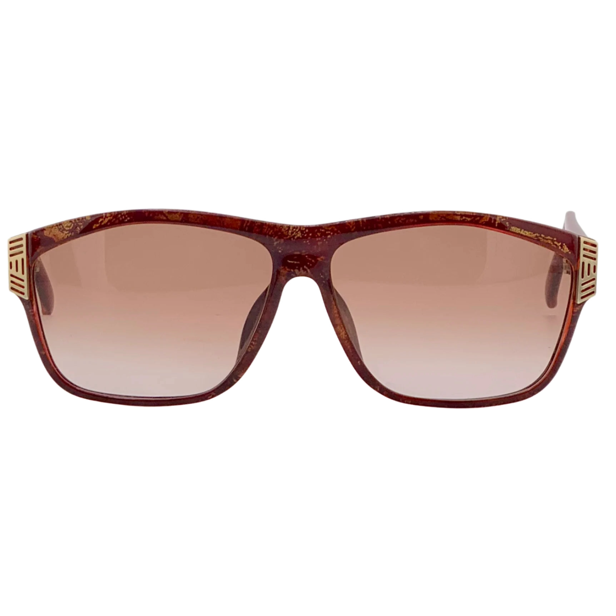 Vintage red and gold Christian Dior Square 2436A 30 sunglasses for women in superb condition never worn or sold