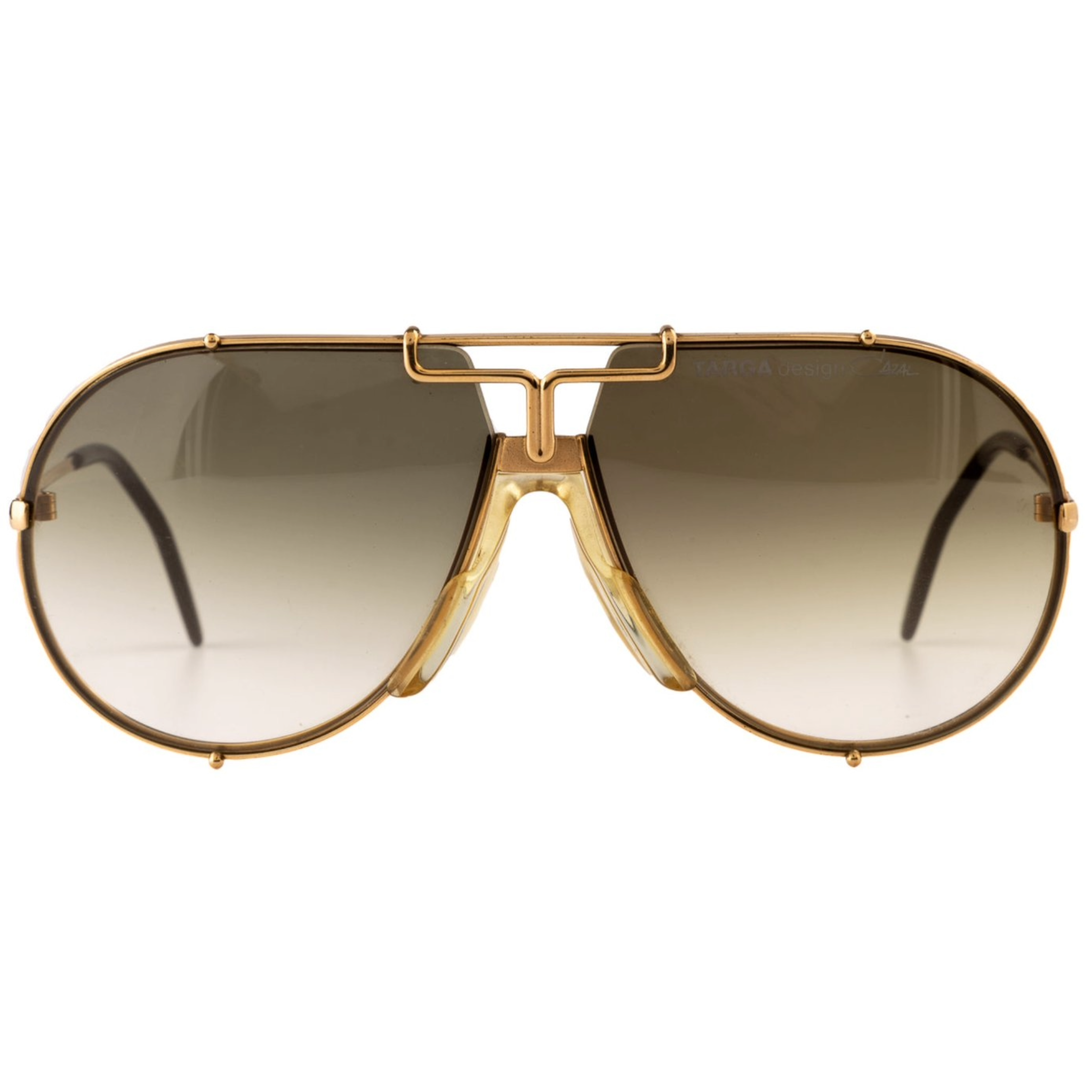 Vintage Cazal Targa Aviator Sunglasses in Gold for Men and Women