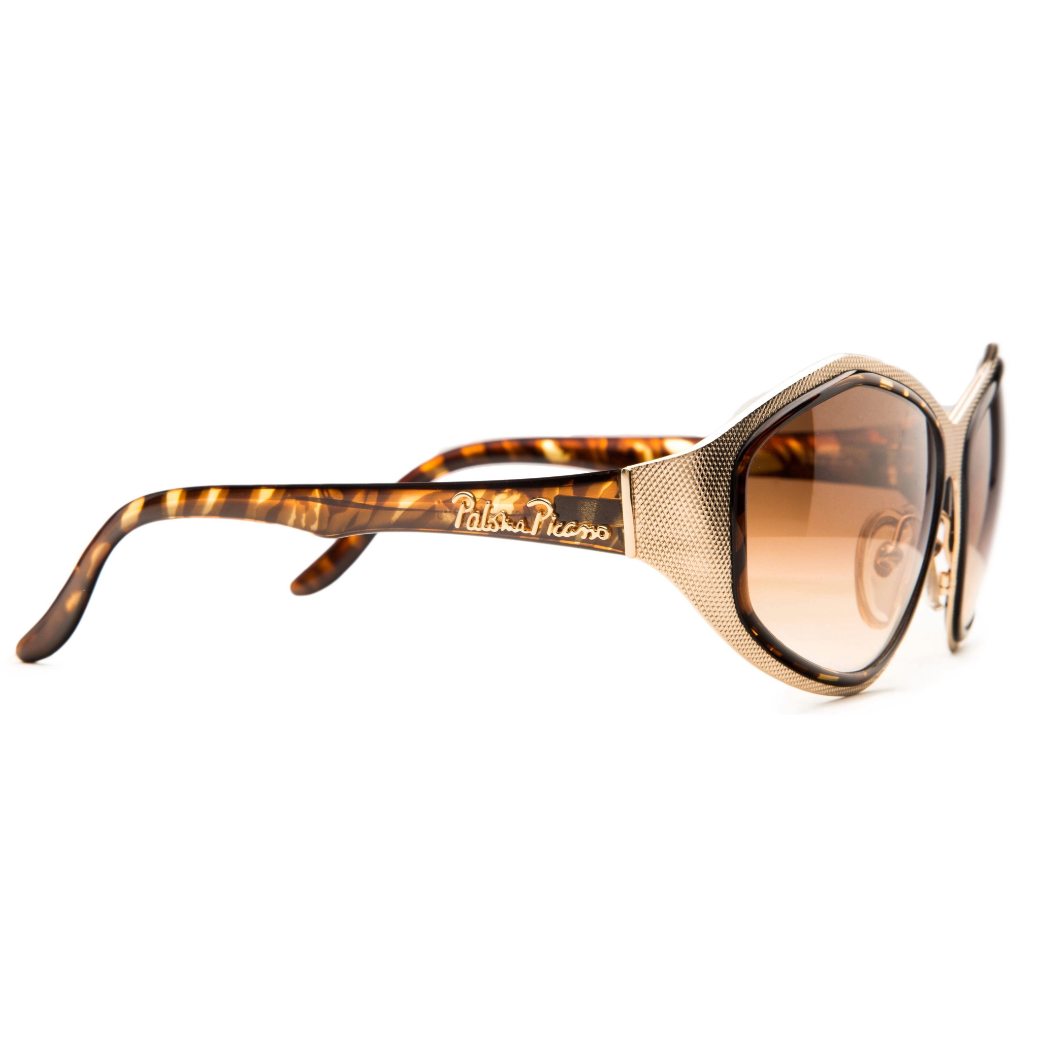 Paloma Picasso Oval 3715, gold and silver sunglasses with classic design