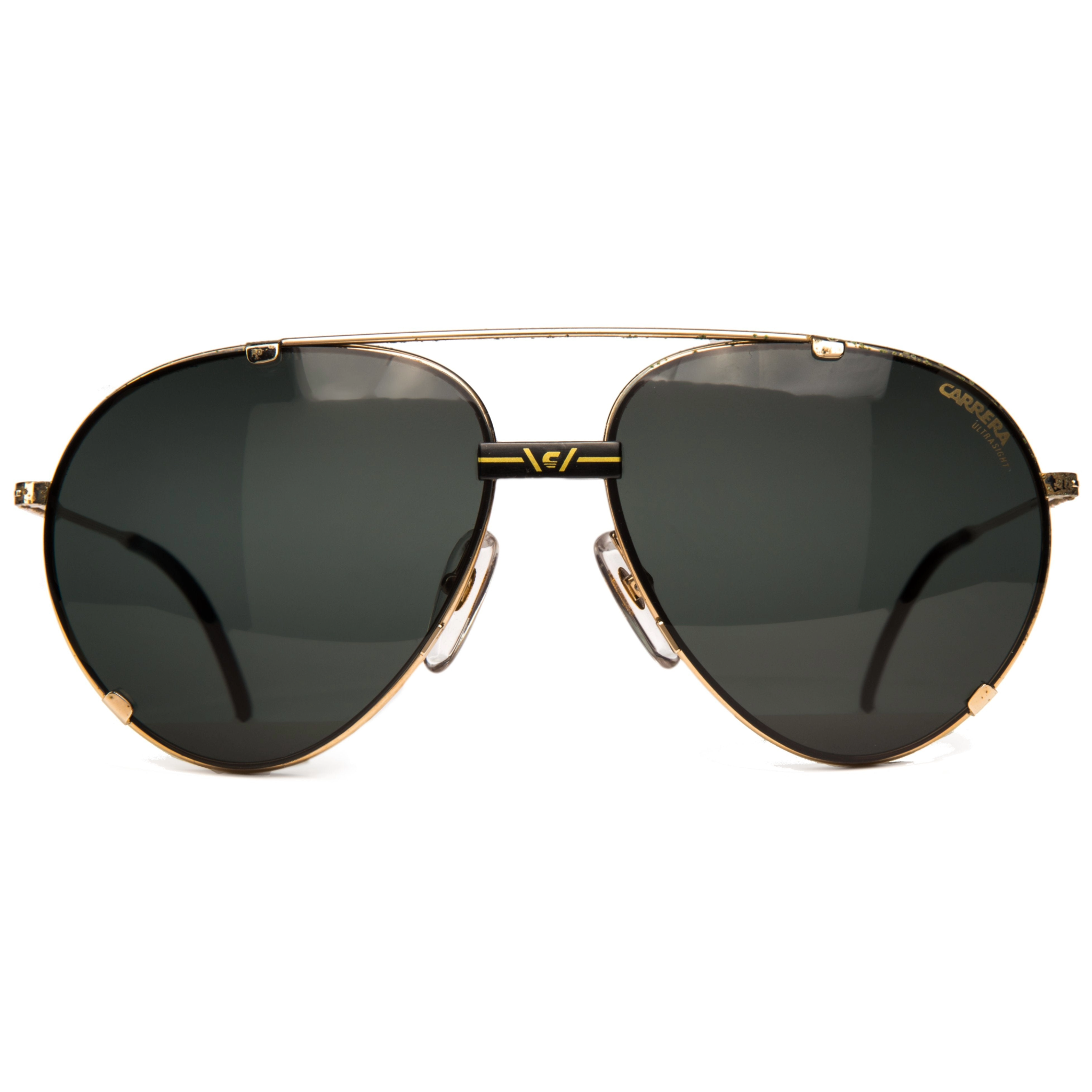 Black Carrera Aviator 5463 sunglasses with polarized lenses and sleek design