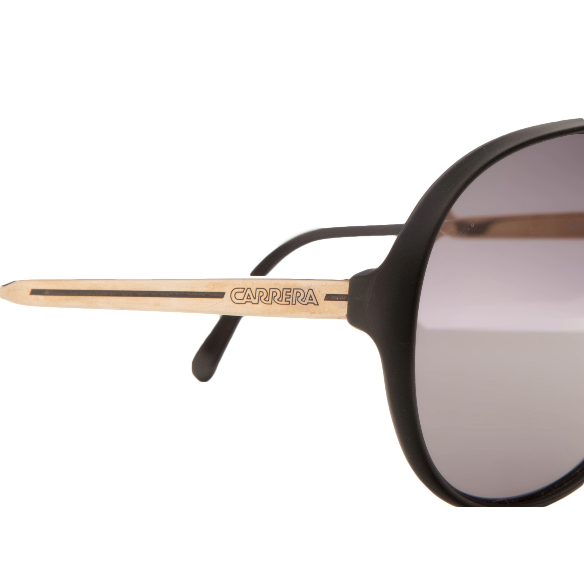 Original Carrera Aviator 5592 sunglasses with Matte Grey frame, Black Smoke lens, and 100% UV protection, in pristine condition and never before worn