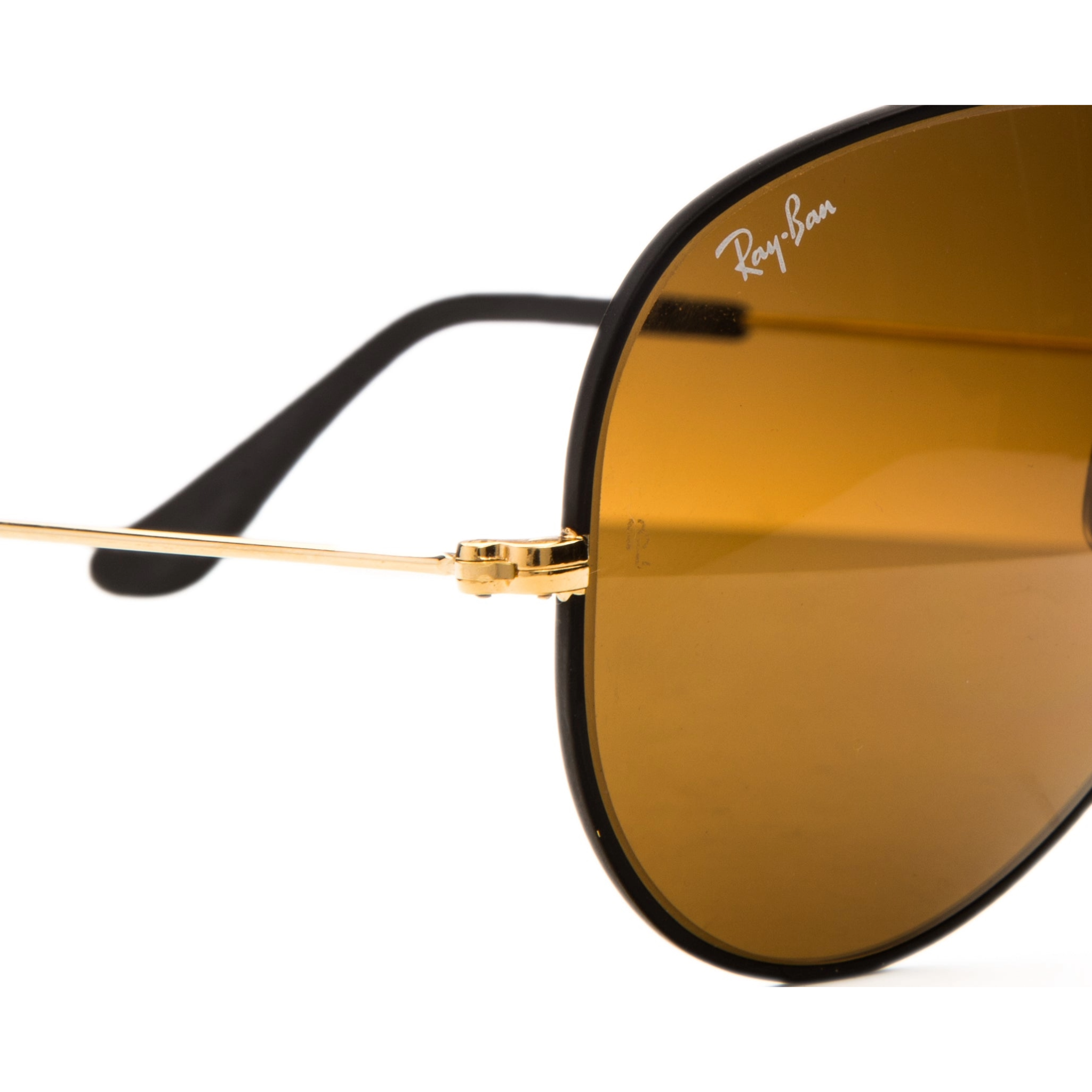 Classic black Rayban Aviator 0322 sunglasses with sleek metal frames