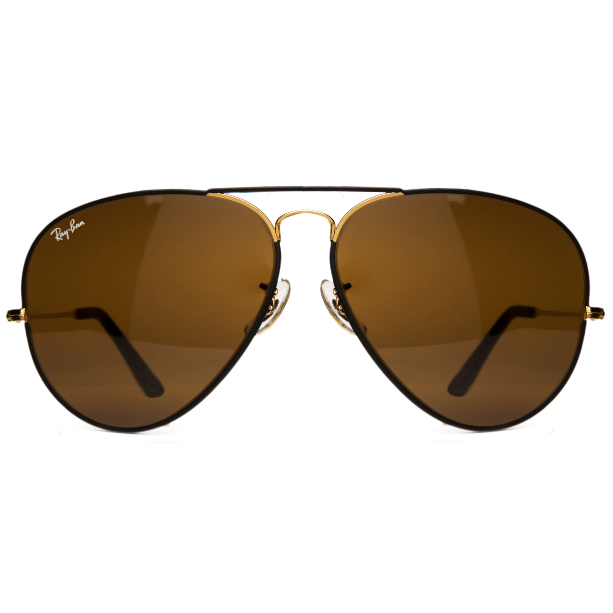 Classic Rayban Aviator 0322 sunglasses with gold frame and green lenses