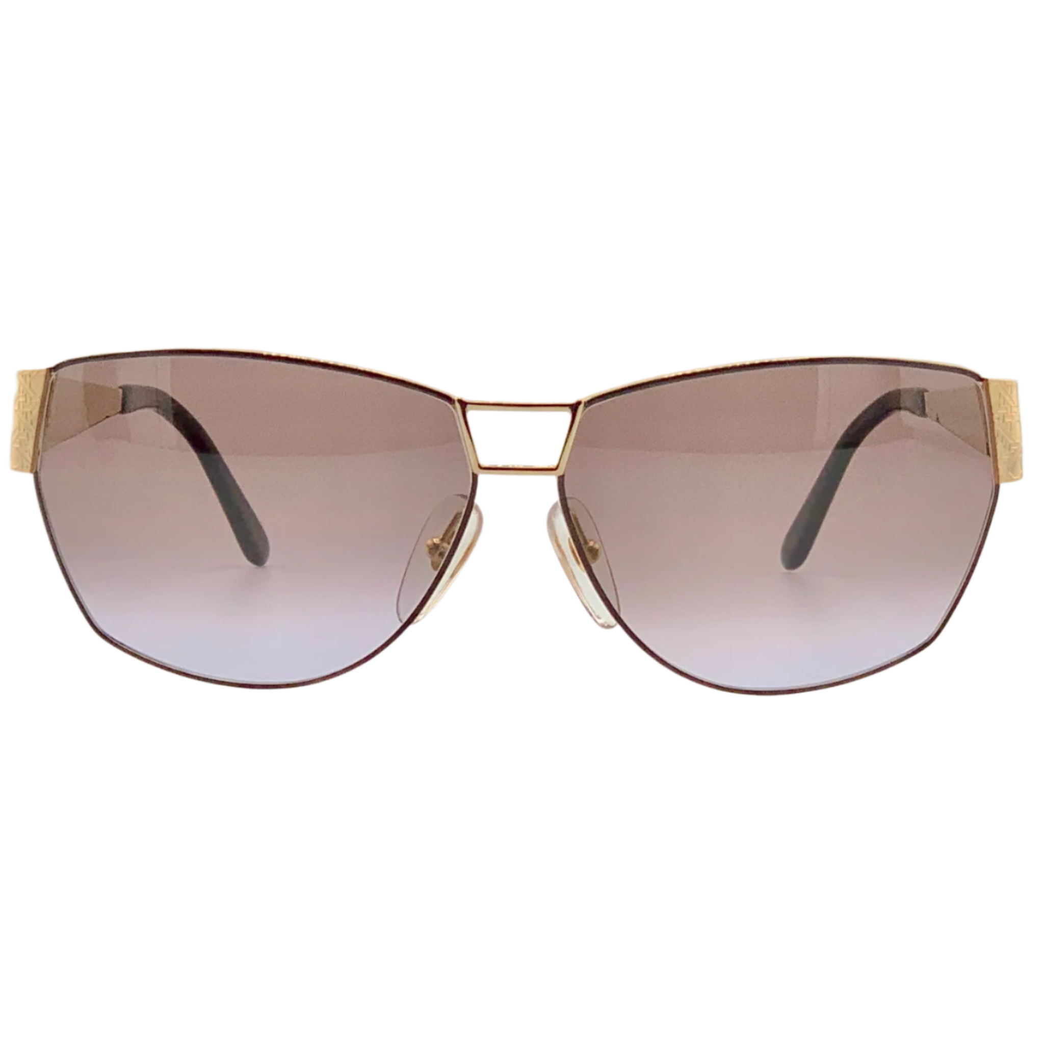 Vintage Christian Dior Oval 2761 49 sunglasses in gold and black