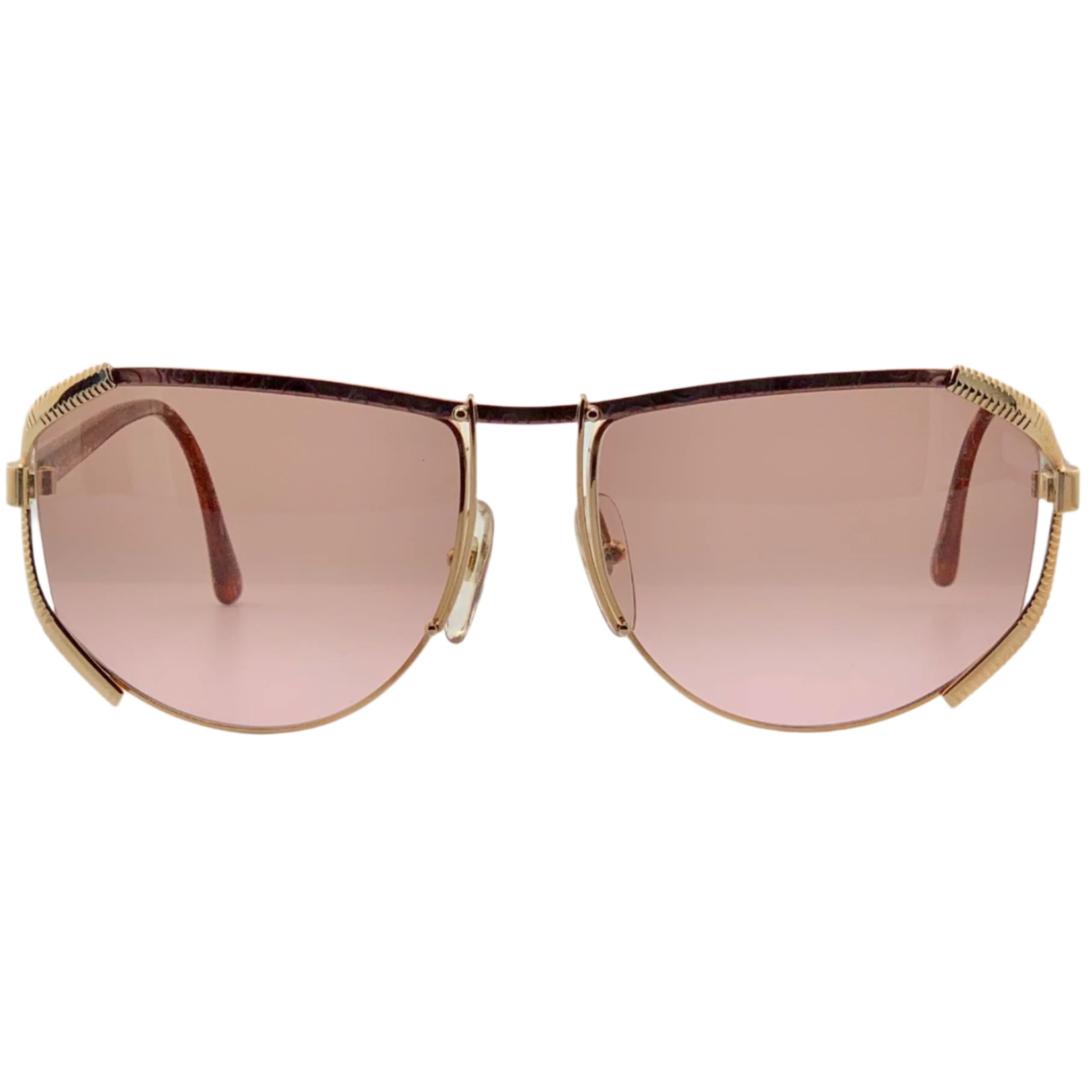 Vintage Christian Dior Visor 2609 48 sunglasses in Tort/Gold frame and pink lens, made in Germany, never worn or sold, in superb condition, authentic original 