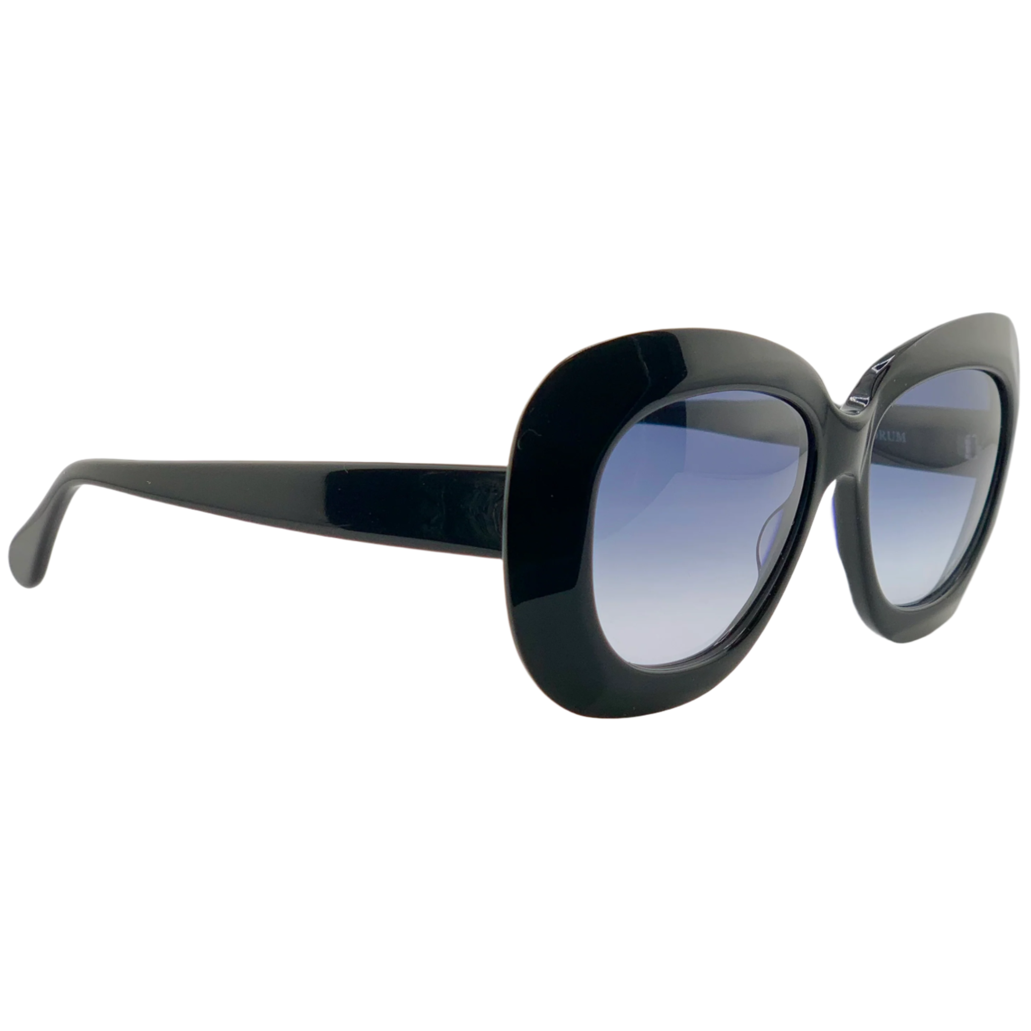 Vintage-inspired Oliver Goldsmith Square Norum sunglasses with gold frames and brown lenses