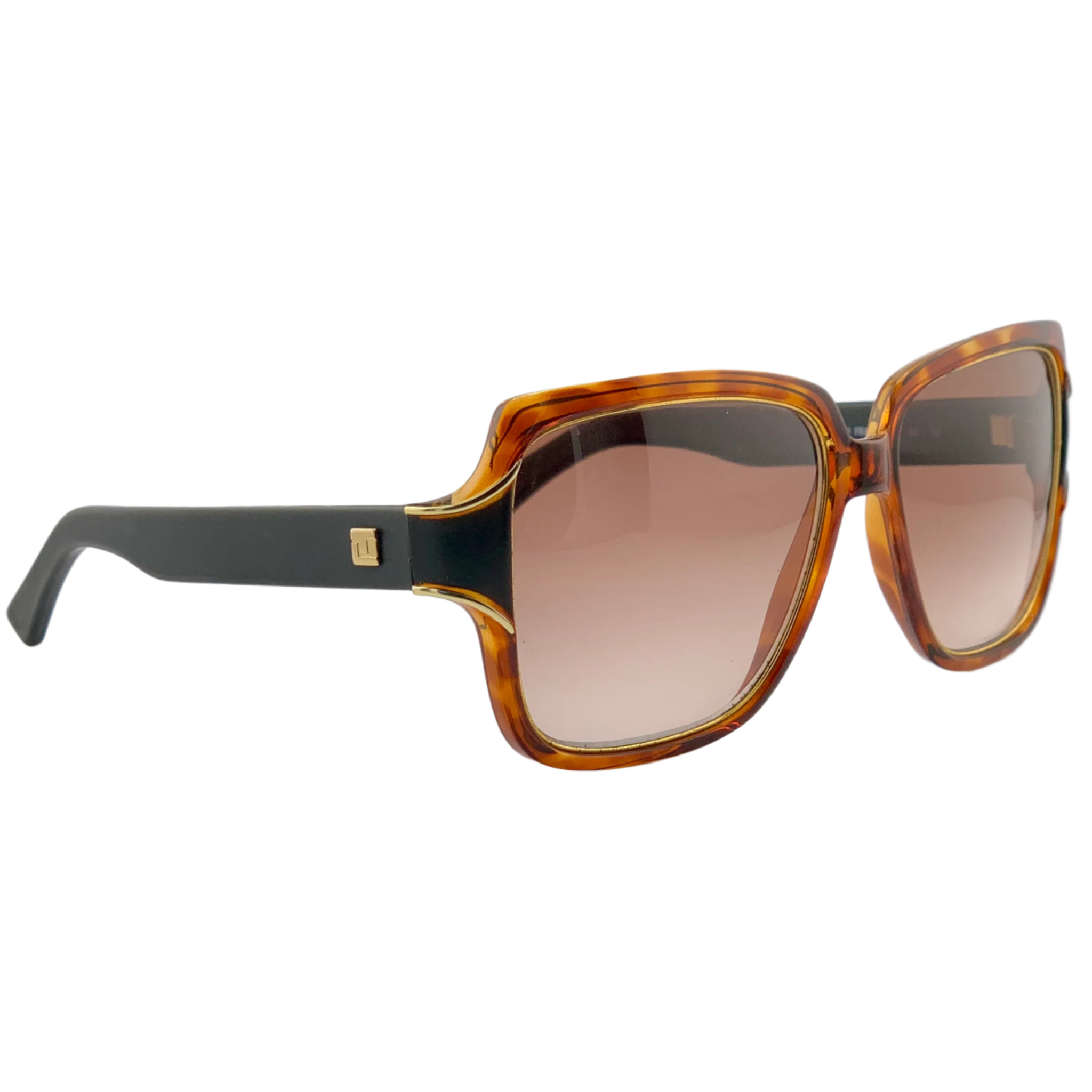 Ted Lapidus Square TL60 12 sunglasses in black and gold