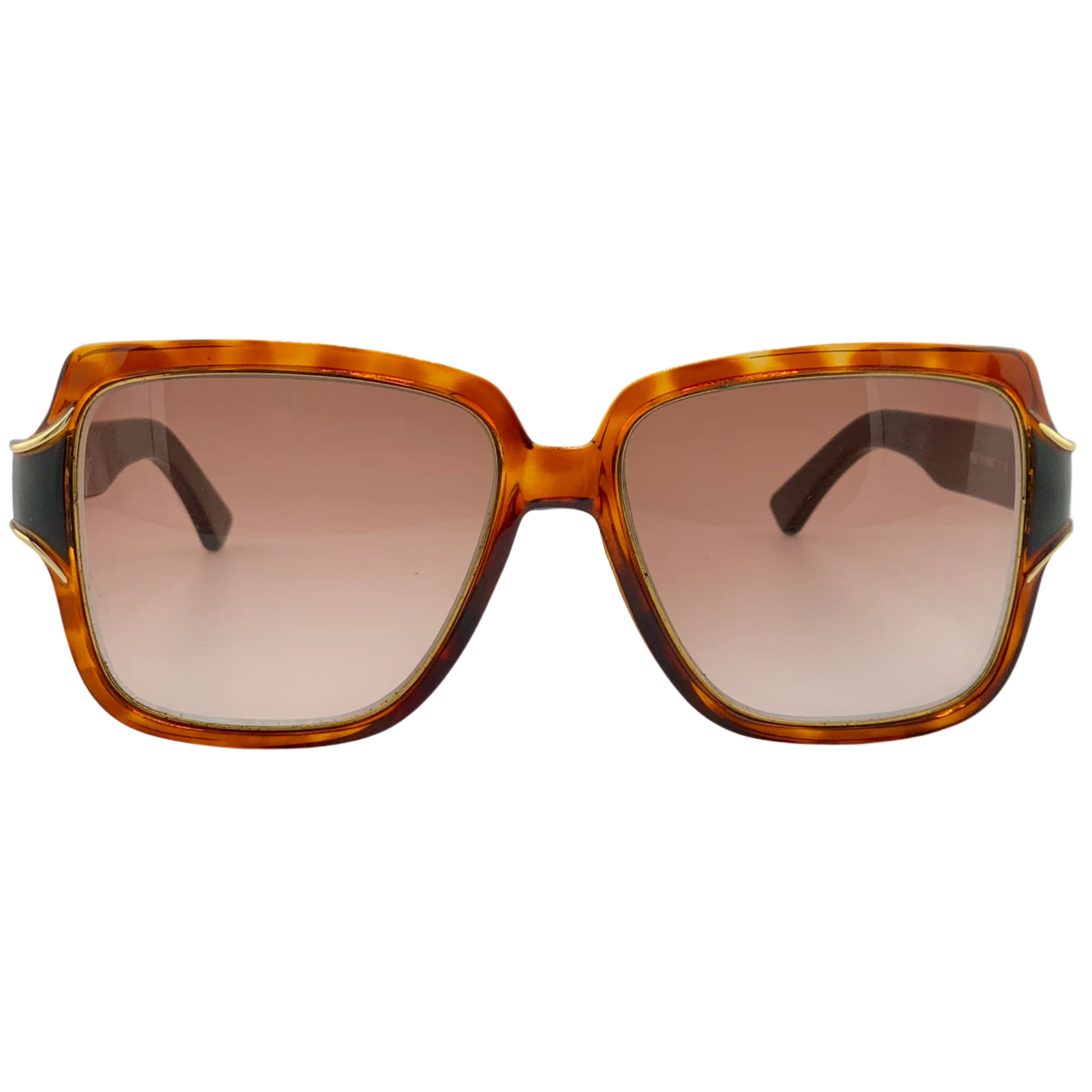 Ted Lapidus Square TL60 12 sunglasses with black frames and gradient lenses