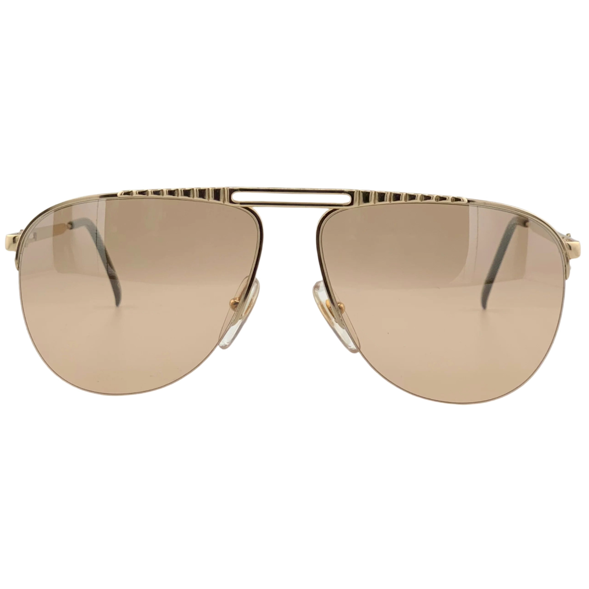 Playboy Aviator 4559 sunglasses with gold frames and blue lenses