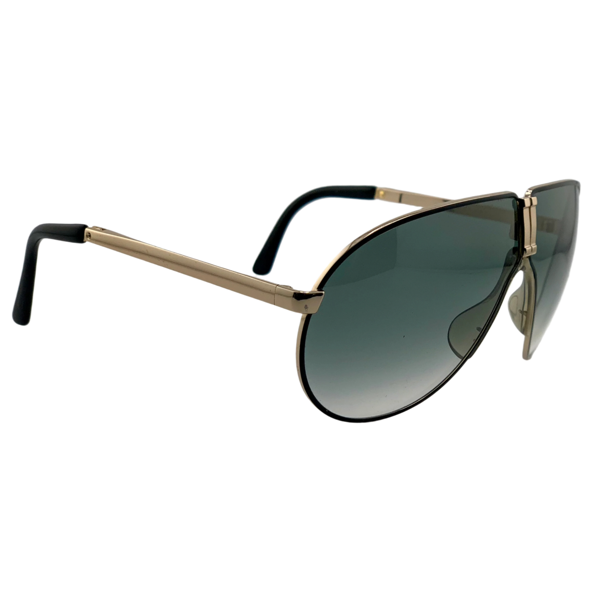 Gold frame vintage Porsche Aviator sunglasses