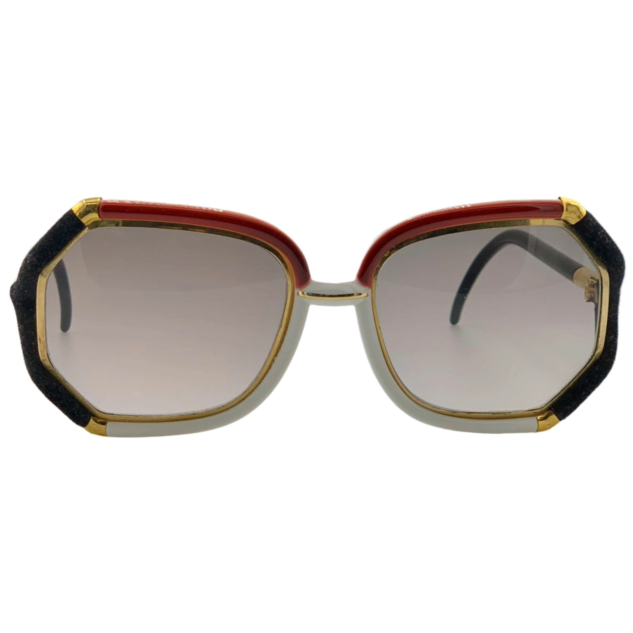 Ted Lapidus Square TL1026 women's sunglasses in black with square frames and gold detailing