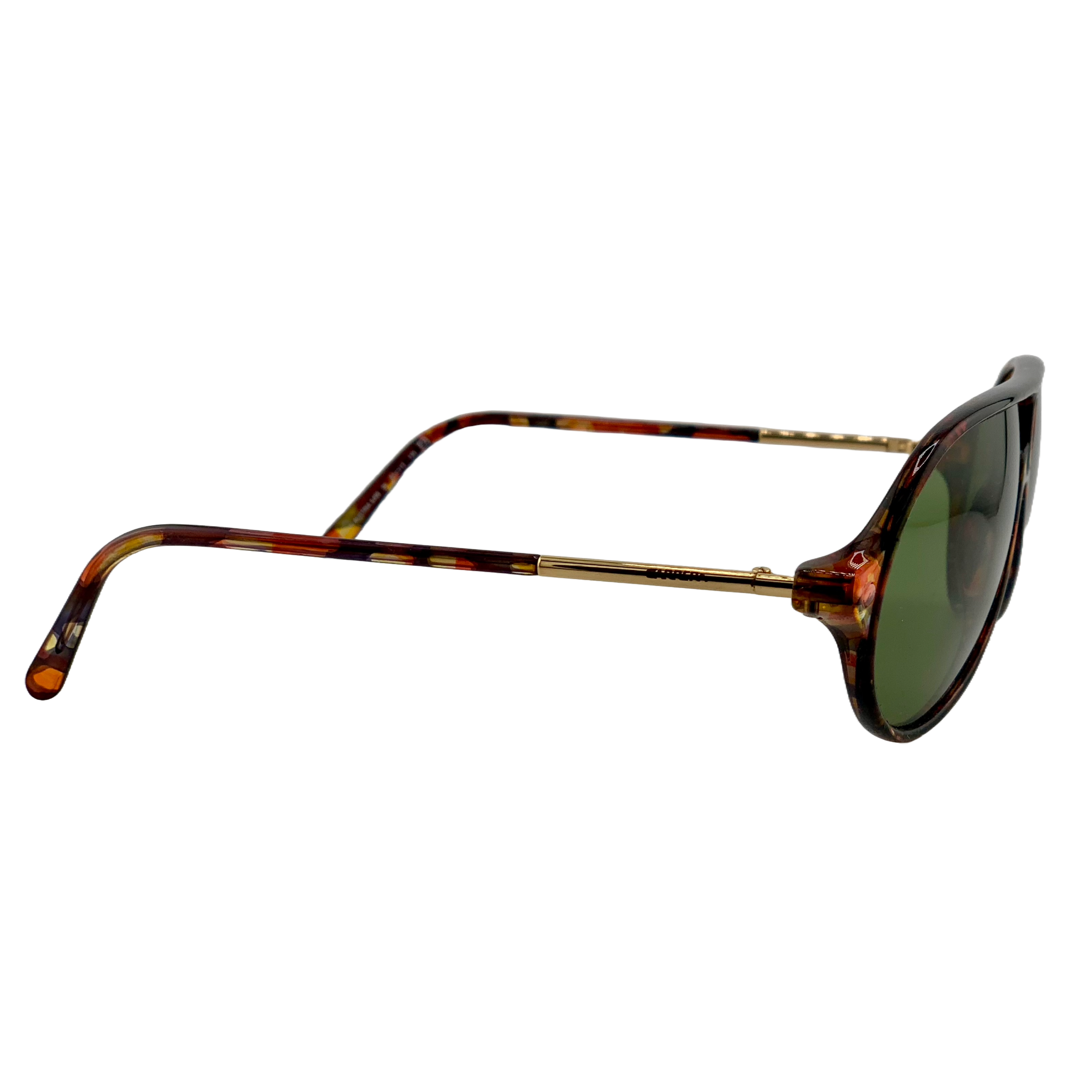 Carrera Aviator 5499 36 Sunglasses with Green Lenses and Gold Frames