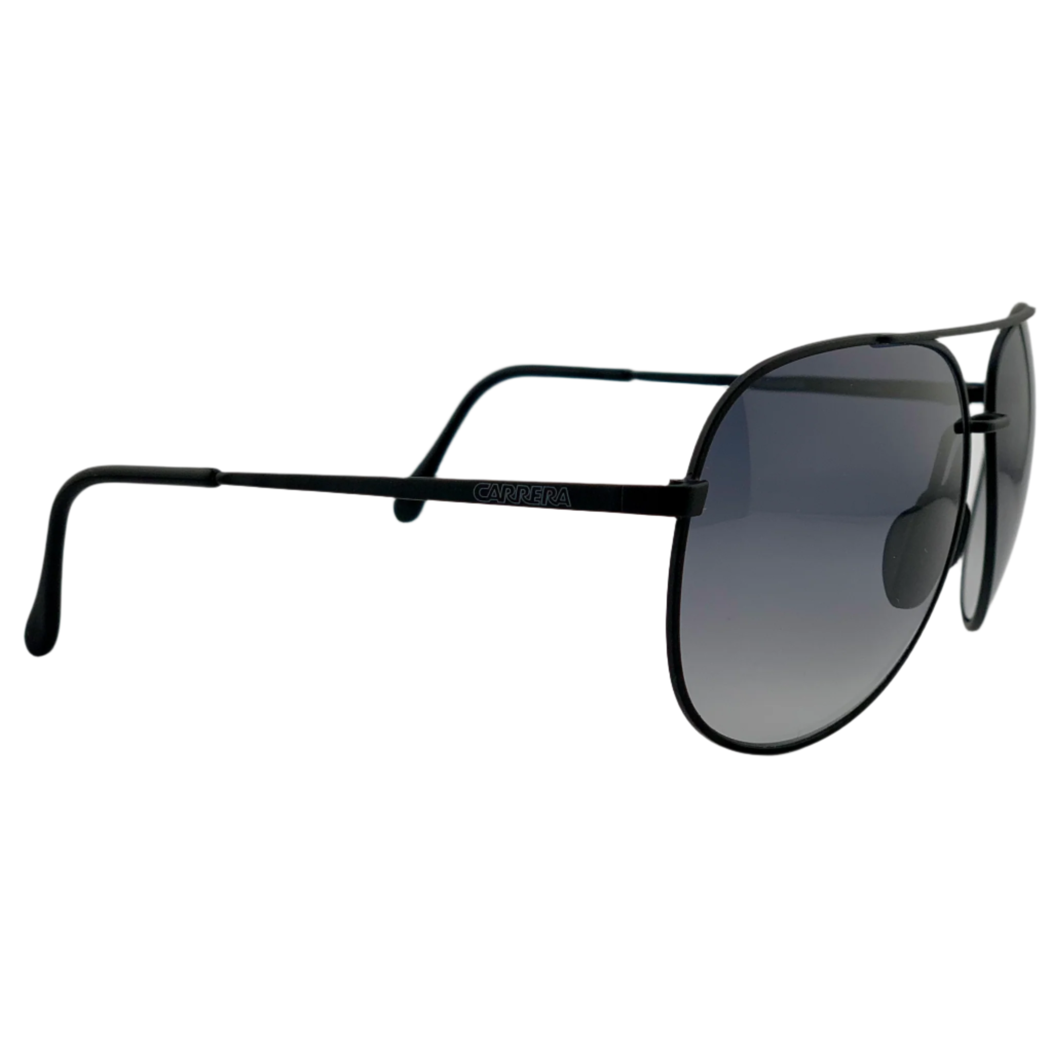  Original vintage Carrera Aviator 5585 92 sunglasses in black frame and grey lens, made in Austria, offering 100% UV protection, never before worn or sold, in superb condition, authentic 