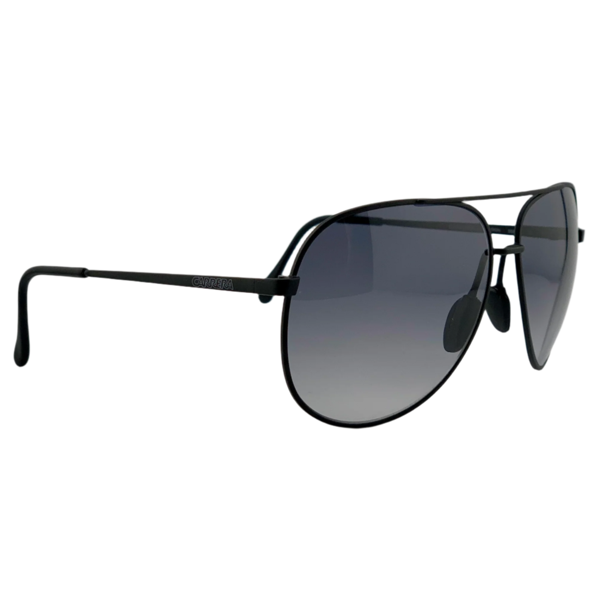  Stylish vintage Carrera Aviator 5585 92 sunglasses with black frame and grey lens, made in Austria, providing 100% UV protection, in perfect condition, never before worn or sold 