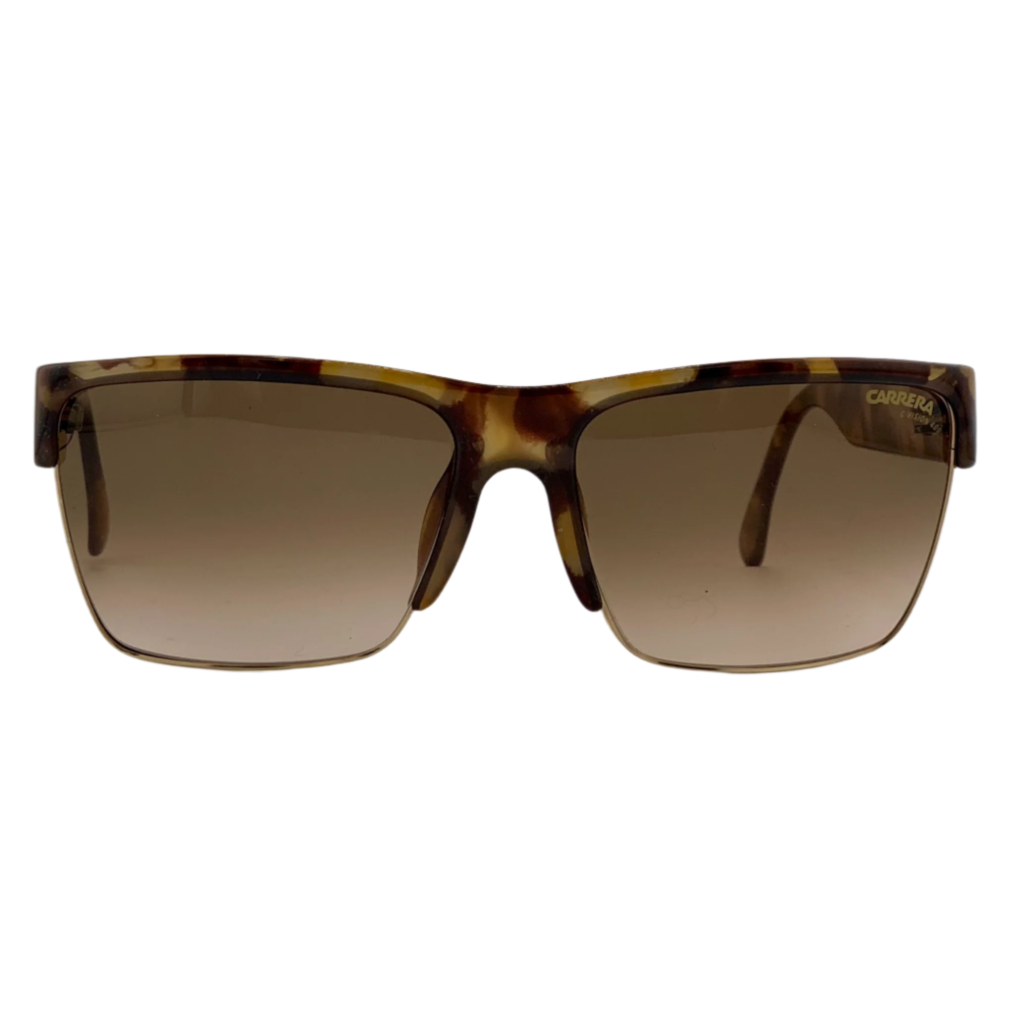 Vintage Carrera Square 5440 15 sunglasses for men and women in tort frame with brown lenses and 100% UV protection from Austria