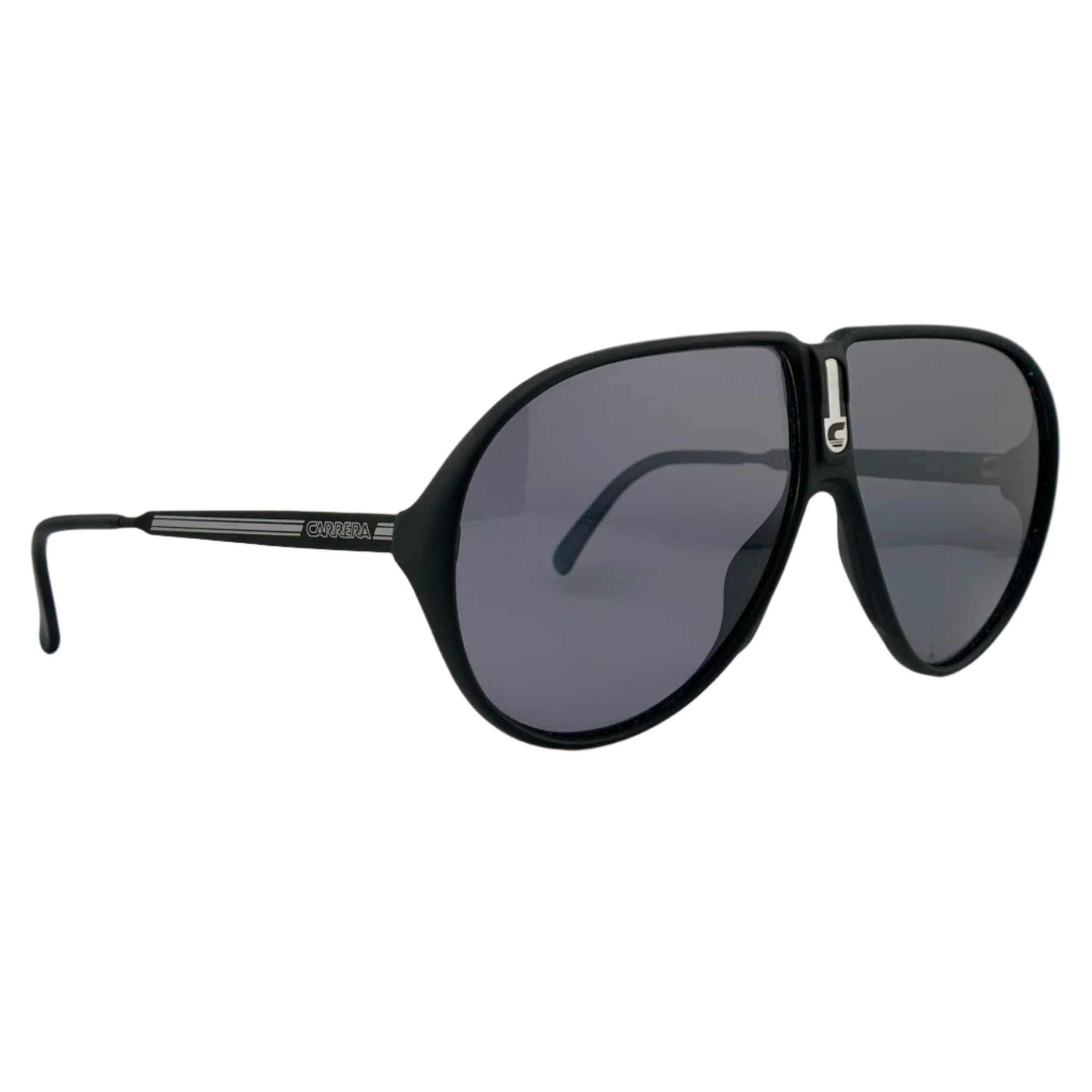 A stylish and modern pair of Carrera Aviator 5574 90 sunglasses in silver