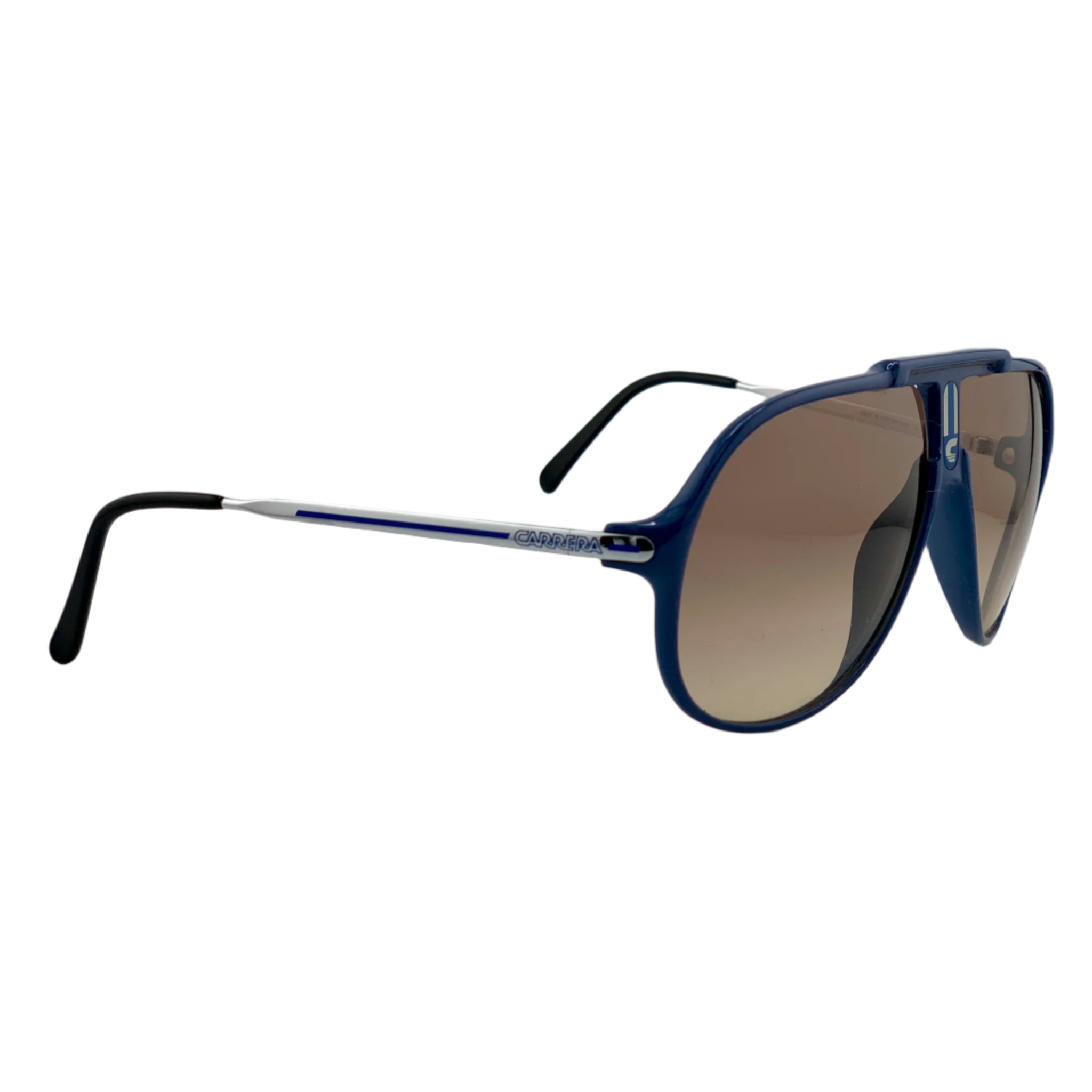  Carrera Aviator 5590 50 sunglasses, perfect for men and women, featuring blue frames and brown lenses for 100% UV protection, in original, unworn condition from Austria 