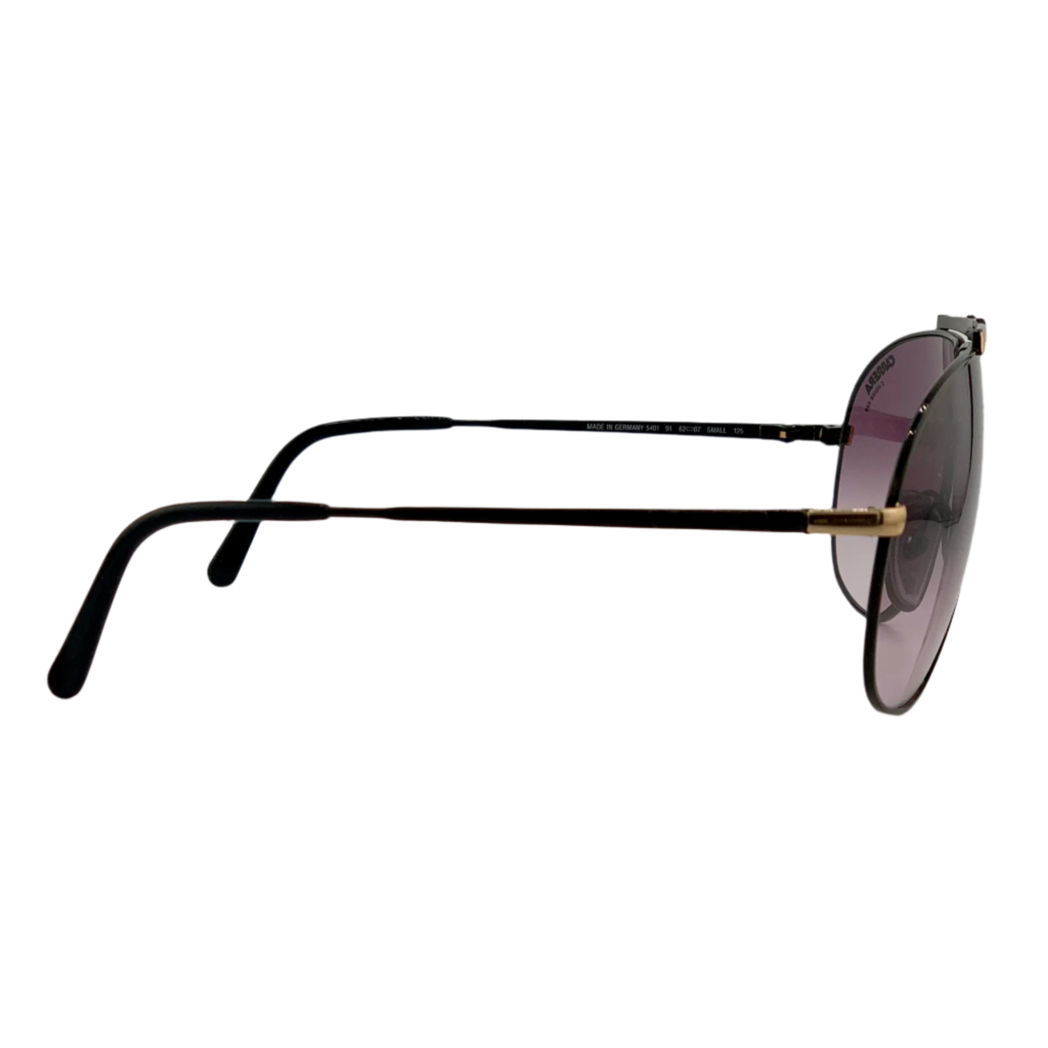 Black Carrera Aviator sunglasses with polarized lenses and sleek metal frames