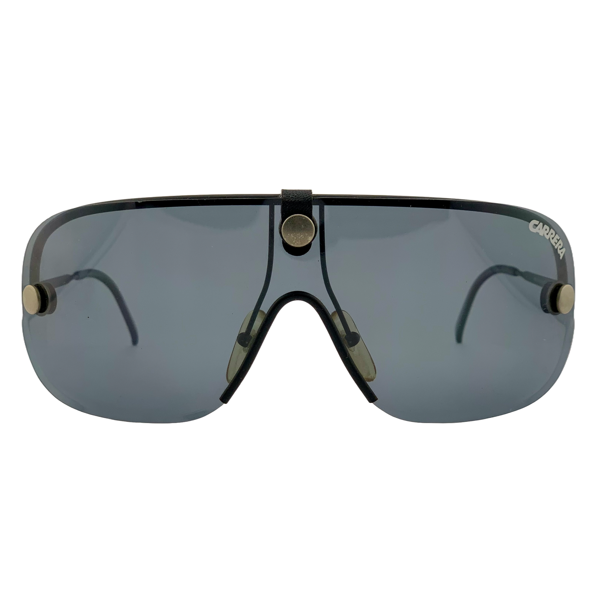 Carrera Visor 5418 90 sunglasses with black frame and gradient lenses