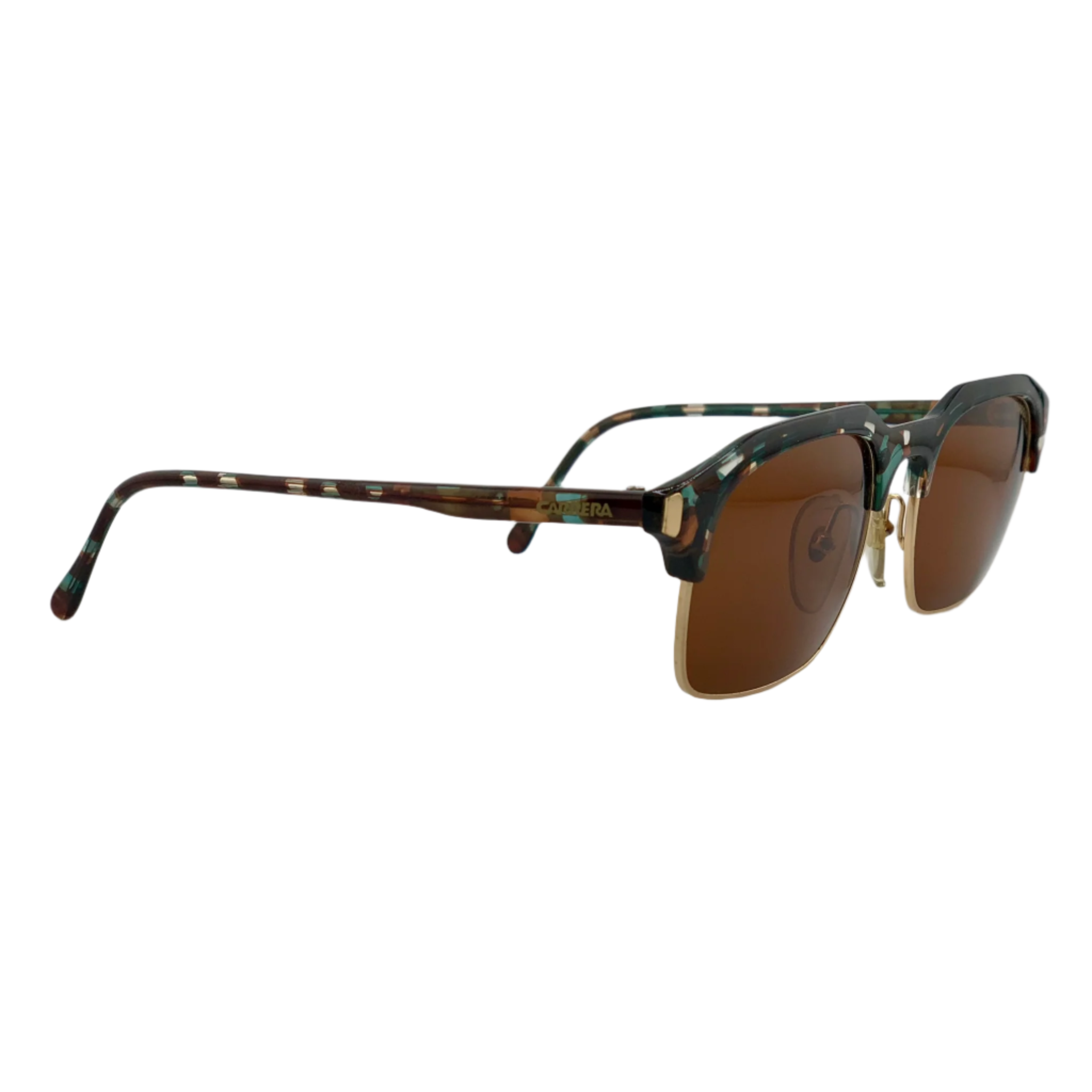 Authentic vintage Carrera Clubmaster 5479 16 sunglasses for both men and women with multi frame, brown lenses, and 100% UV protection, made in Austria