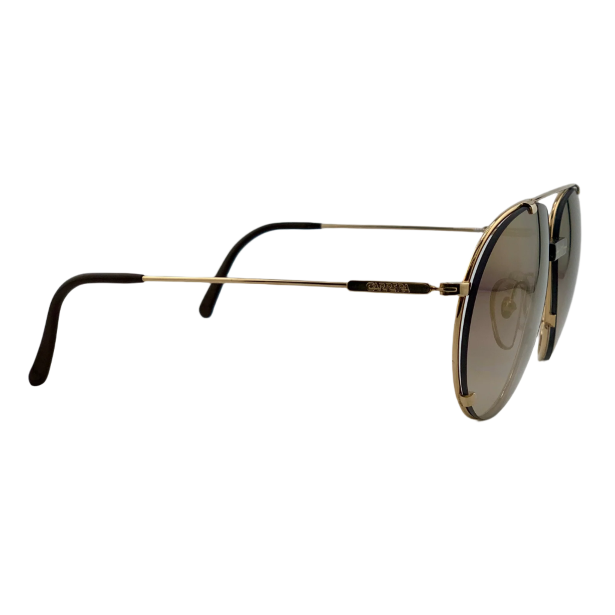 Brown mirror lens Carrera Aviator 5463 40 sunglasses with gold frame for men and women, made in Austria