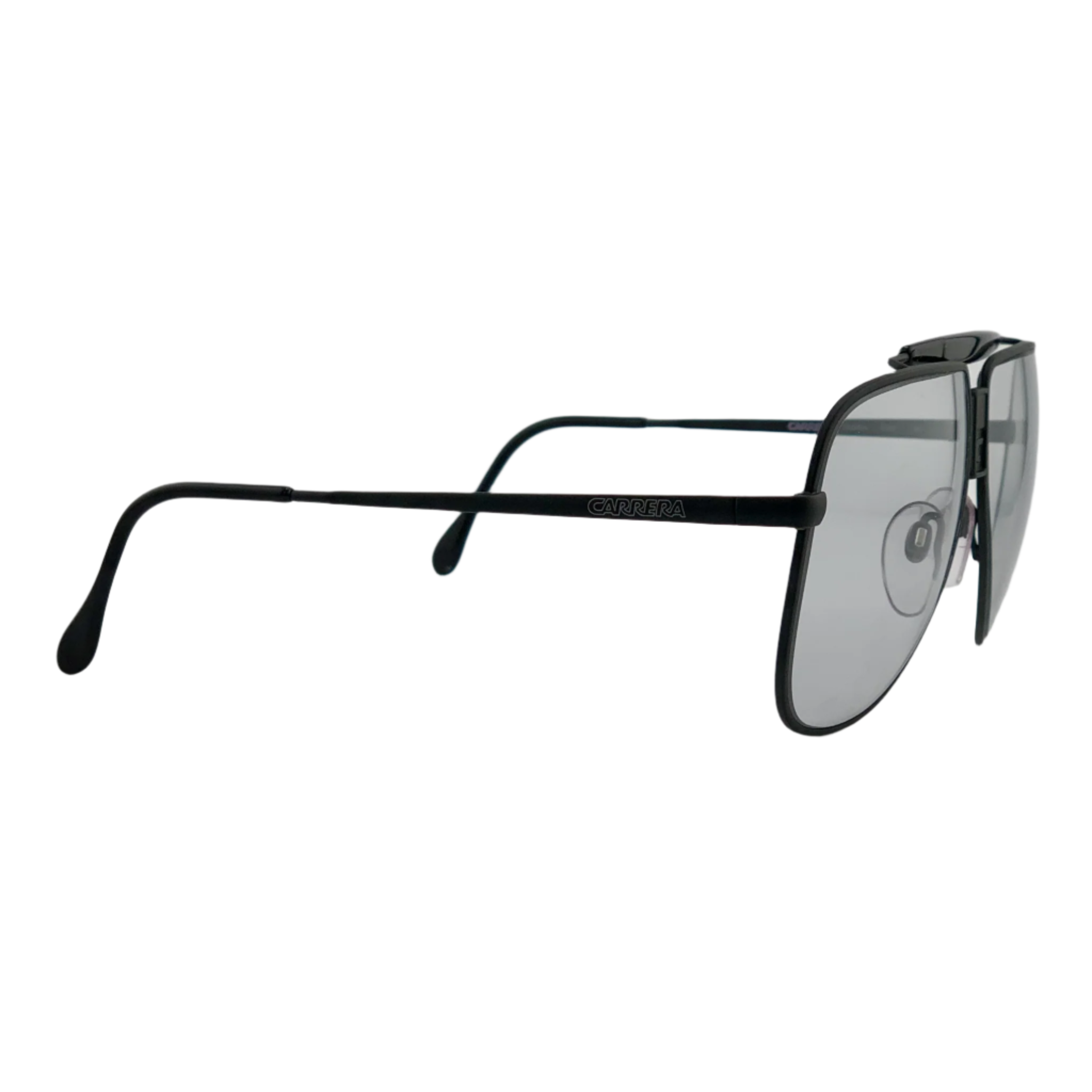 Carrera Aviator 5569 90 sunglasses with silver frames and blue mirrored lenses