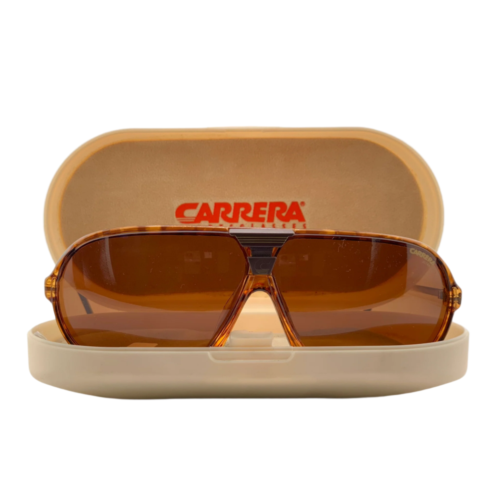  Authentic vintage Carrera Aviator 5416 11 sunglasses with brown frame and lenses, made in Austria and 100% UV protection