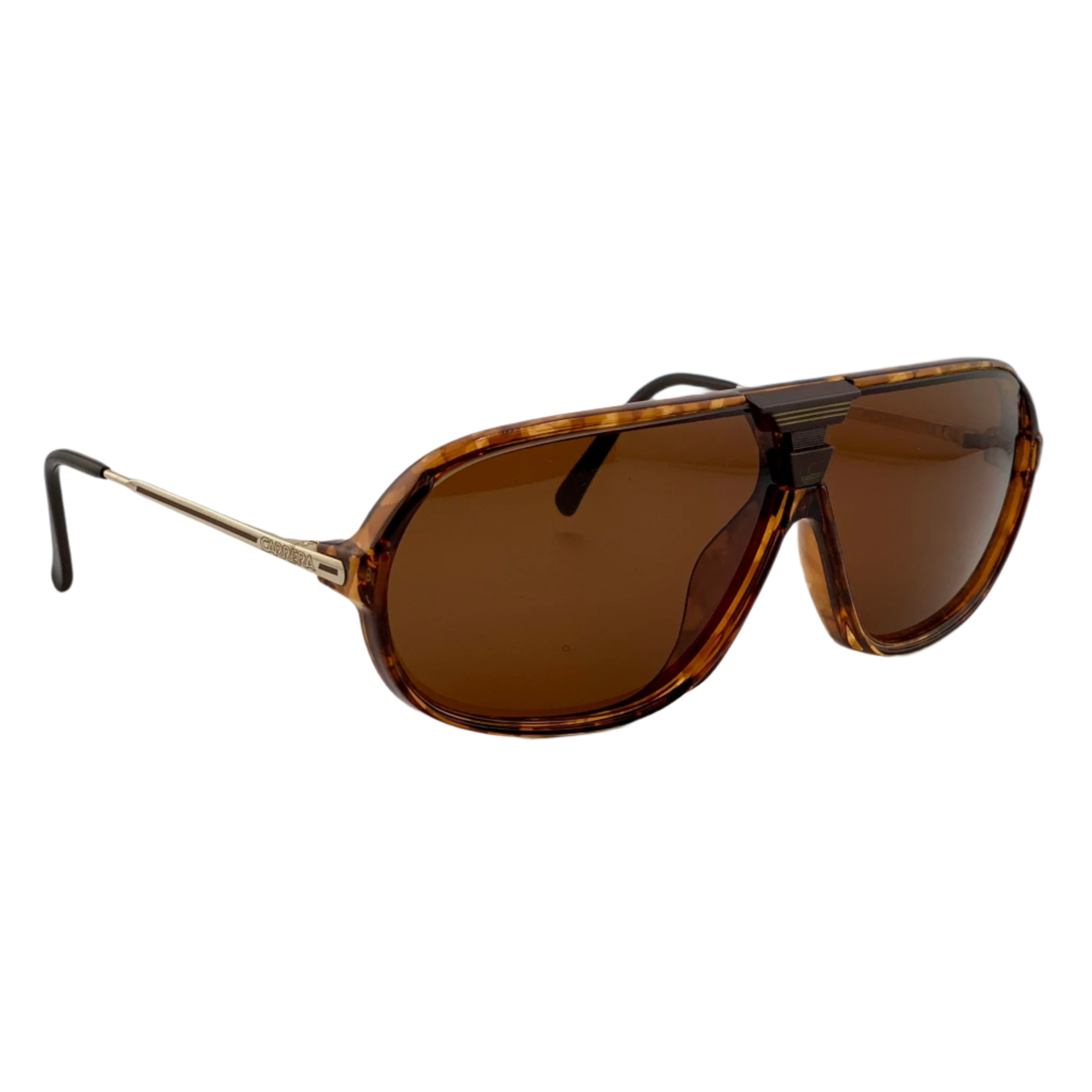  Authentic Carrera Aviator 5416 11 vintage sunglasses in brown frame and lenses, made in Austria 