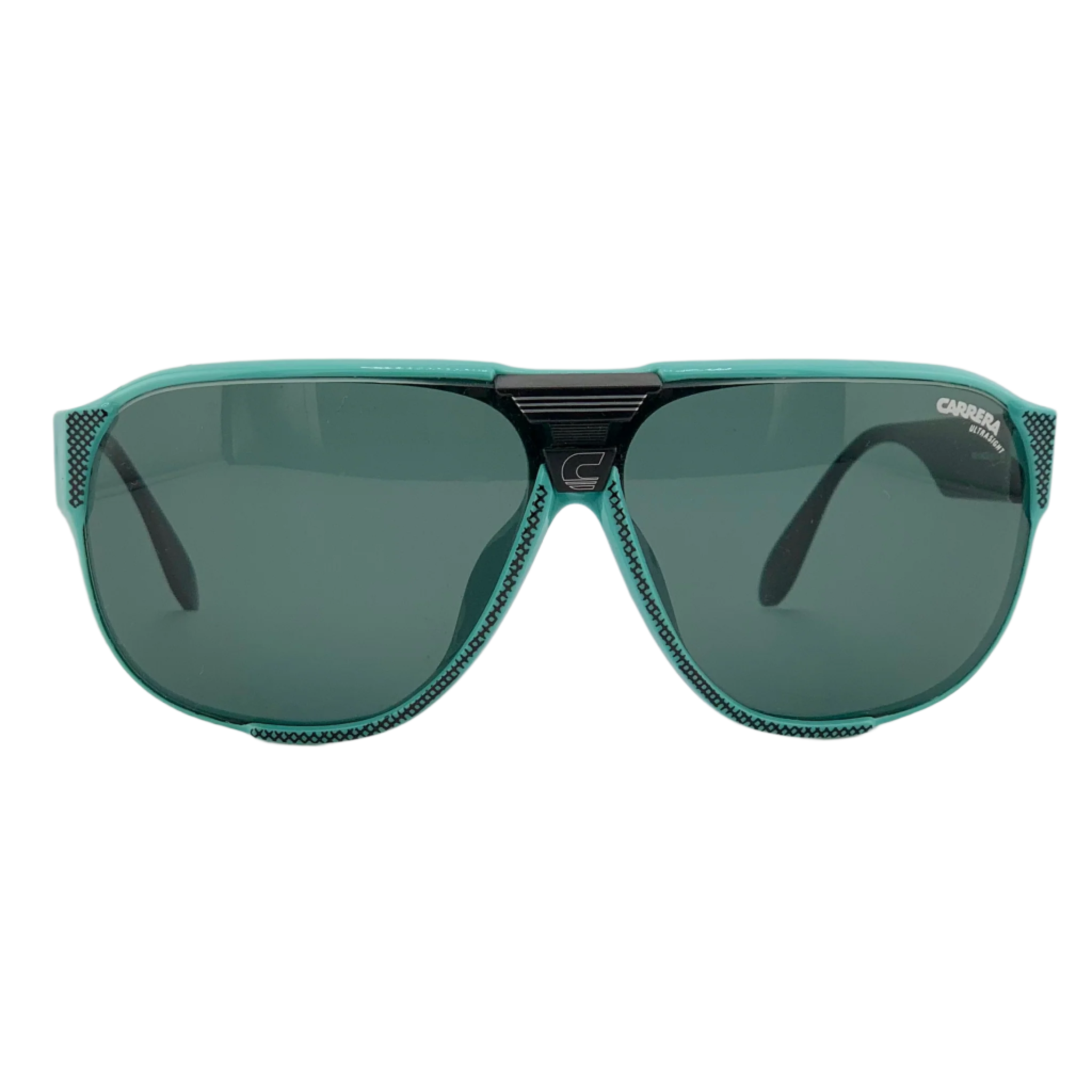 Carrera Aviator 5431 61 sunglasses with black frame and green lenses