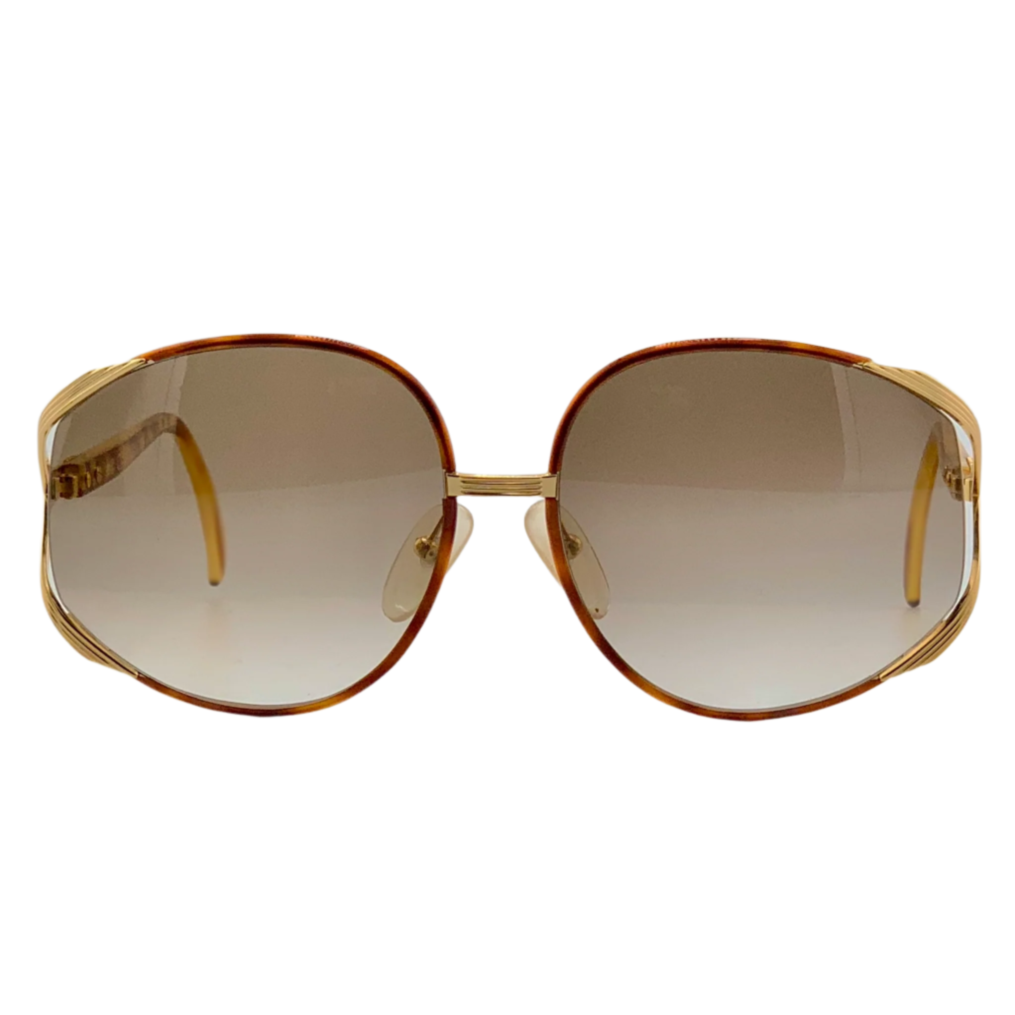 Vintage Christian Dior round sunglasses in Tort/Gold frame for women