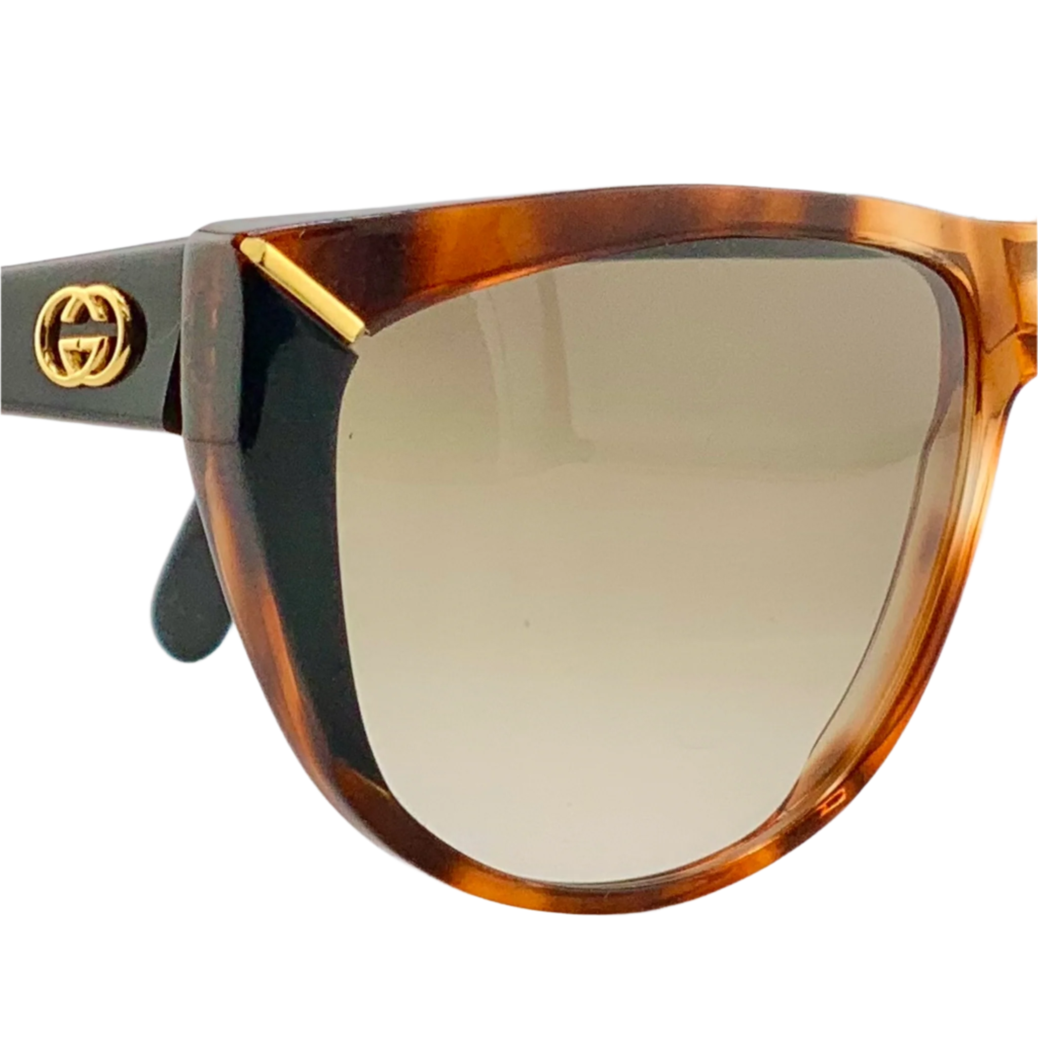 Vintage Gucci Round 2113/S tortoise frame brown lens sunglasses for women