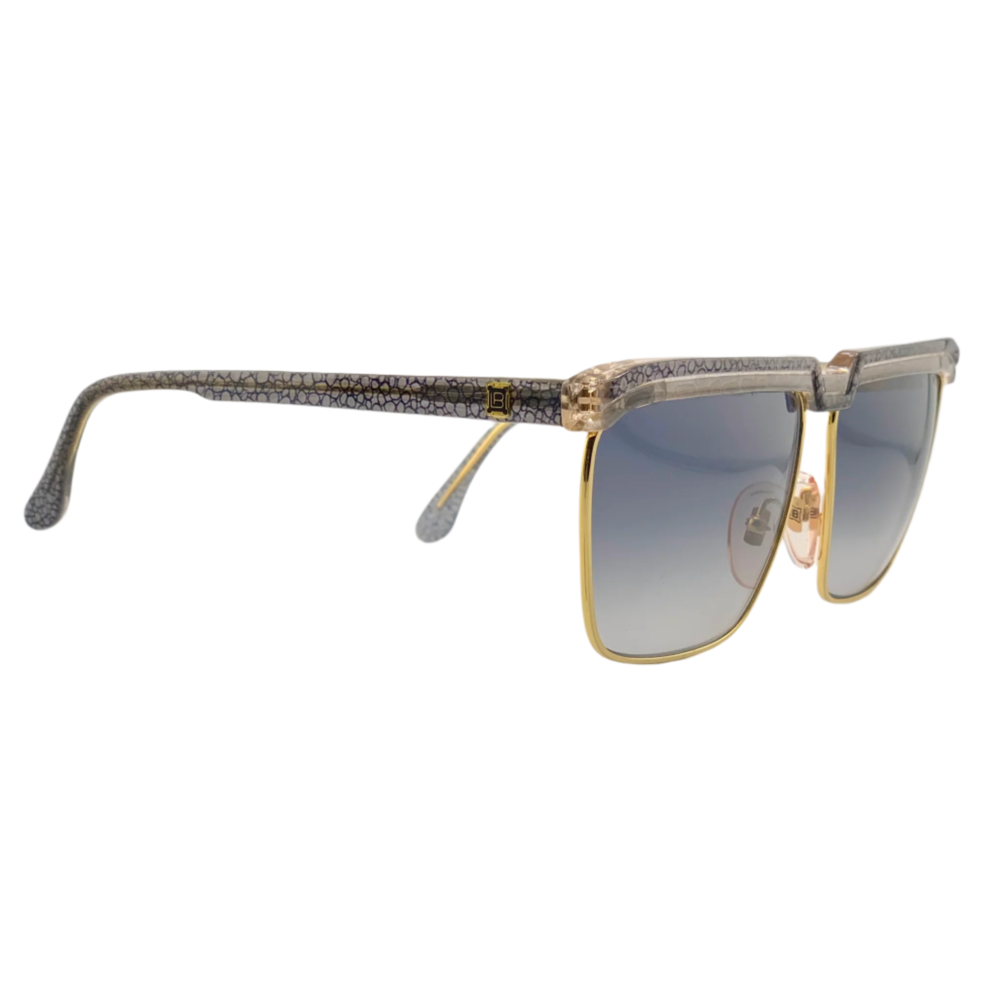 Laura Biagiotti Square T87 sunglasses with tortoiseshell frames and gradient lenses