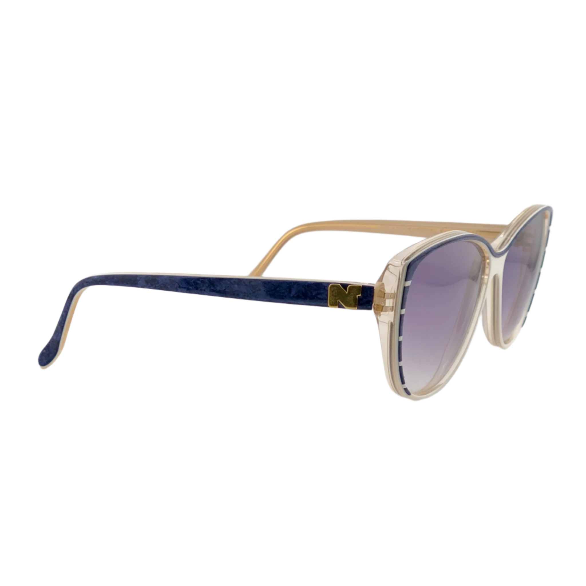 Nina Ricci Cat Eye 1032 sunglasses in black with gold accents