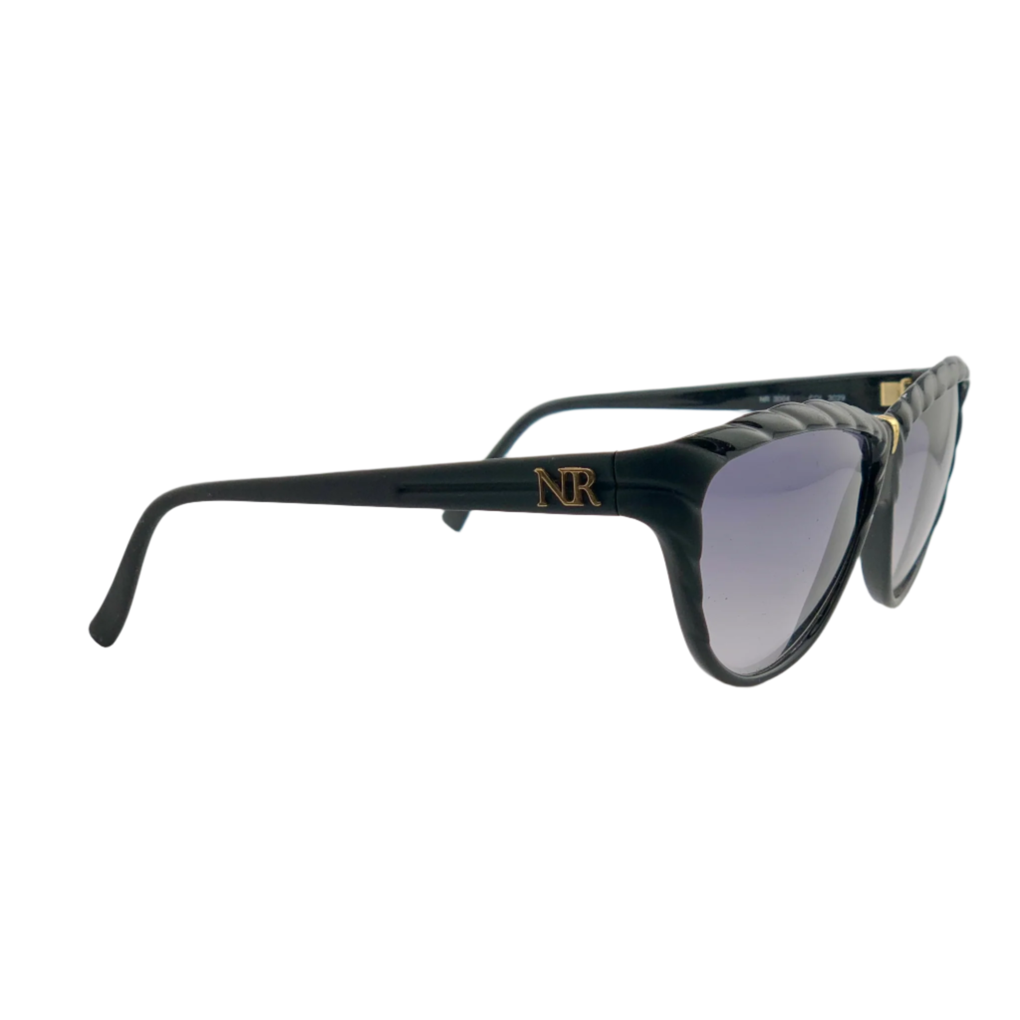 Black Nina Ricci Cat Eye 3004 sunglasses with gold detailing