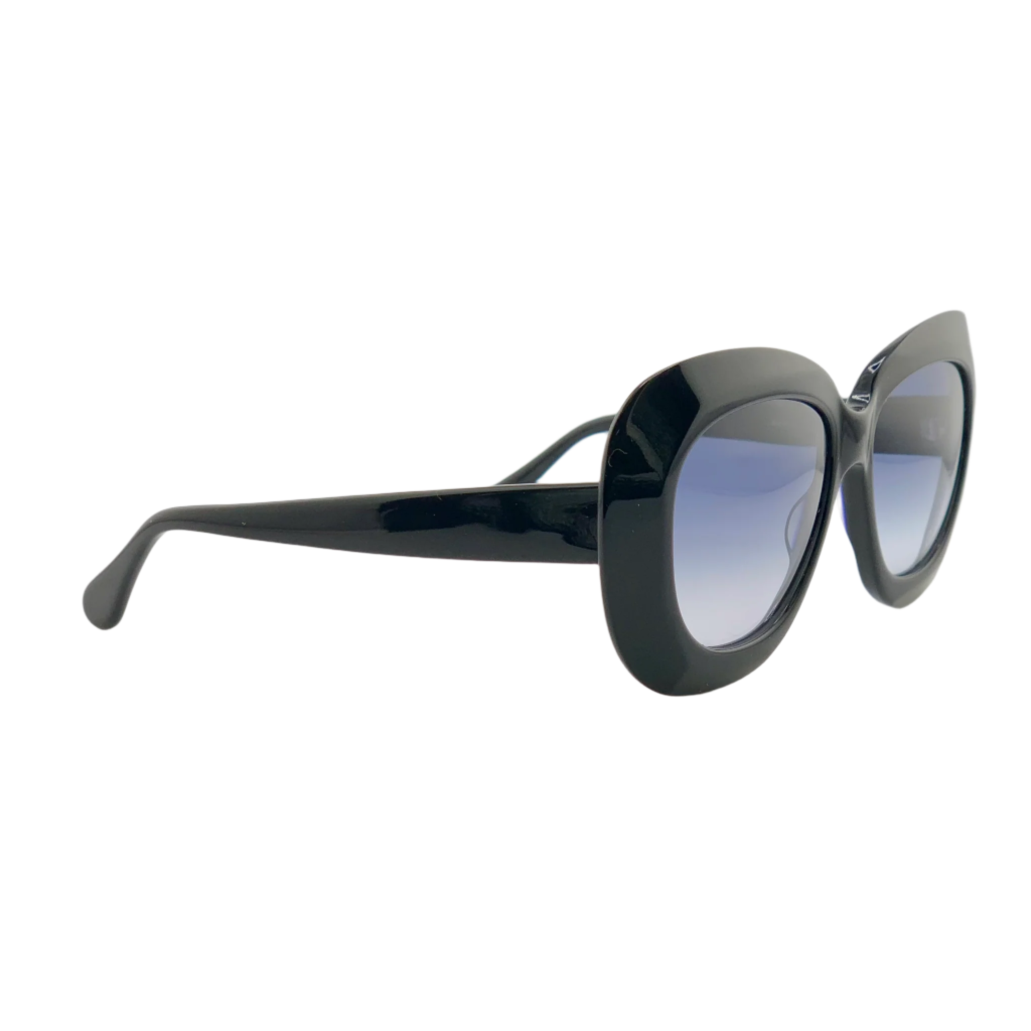 Vintage-inspired Oliver Goldsmith Square Norum sunglasses with gold metal frames