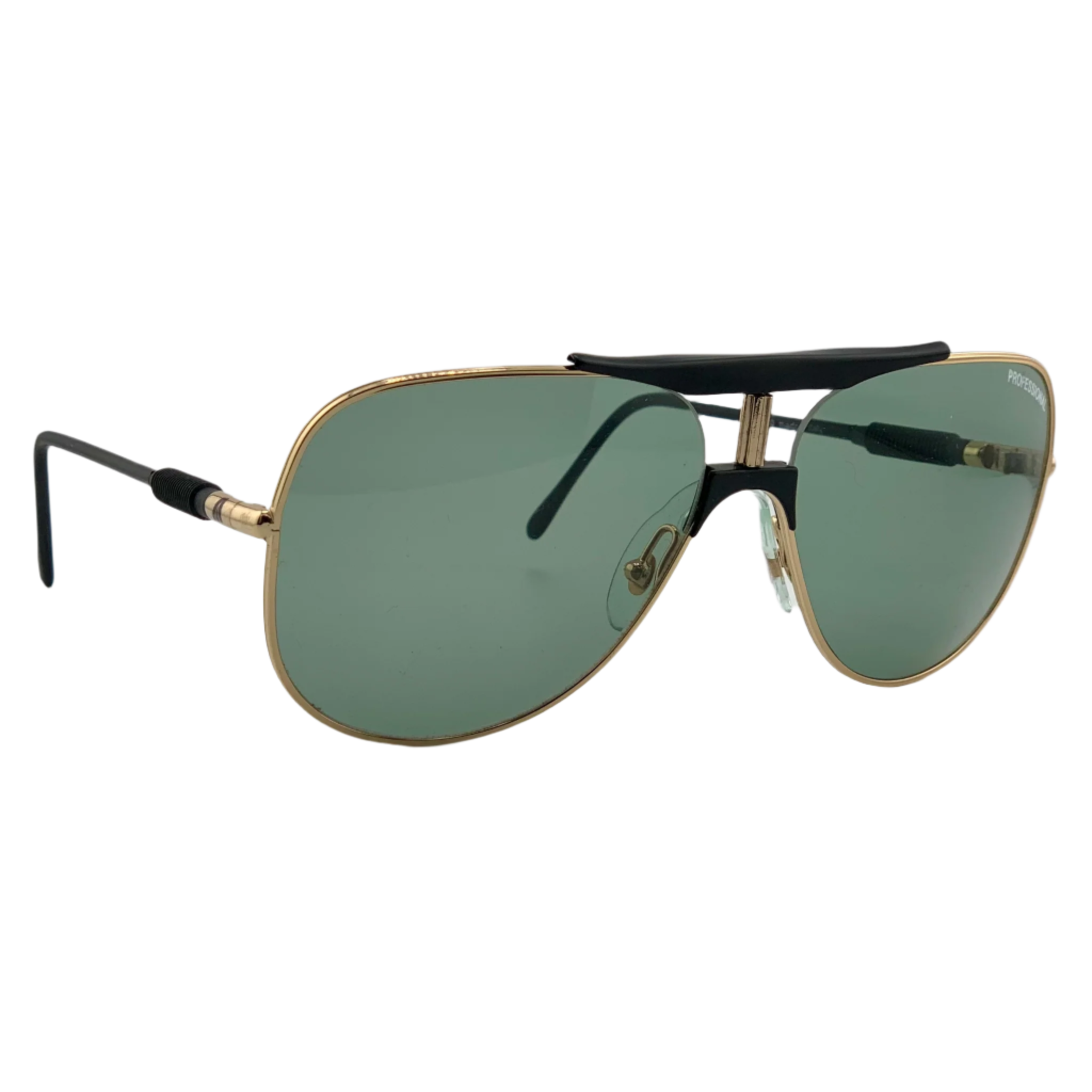 Green lens Alitalia Aviator sunglasses made in Italy