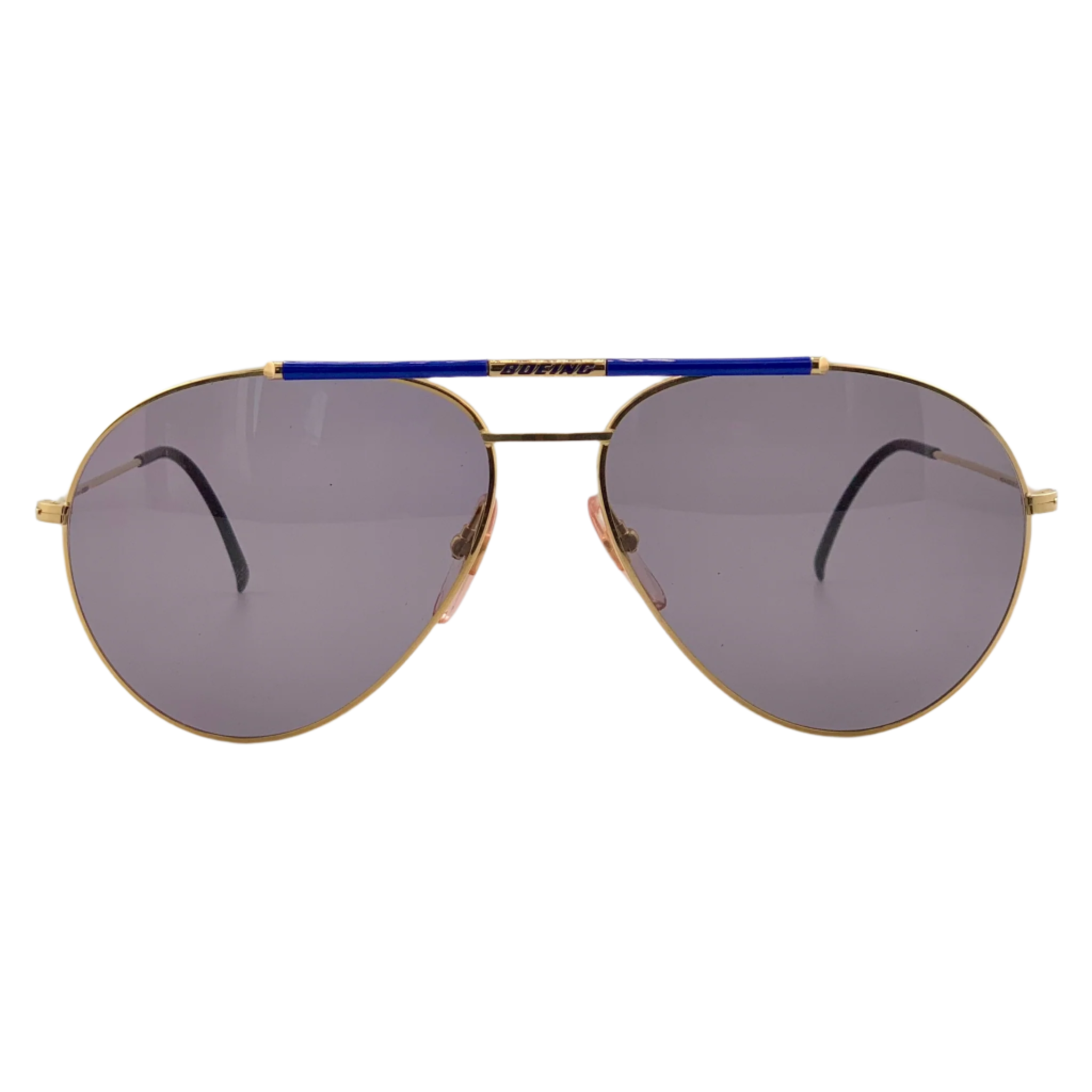 Vintage Boeing Aviator 5706 42 gold/blue sunglasses for men and women