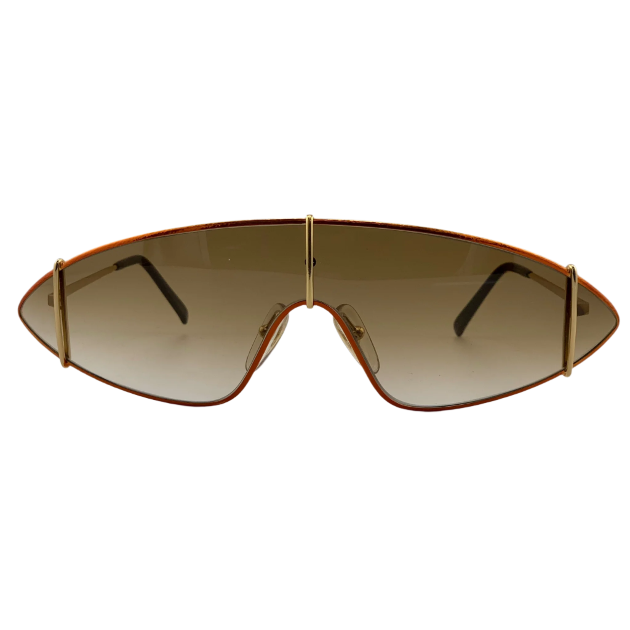 Paloma Picasso Visor 3728 41 Sunglasses in Black and Gold