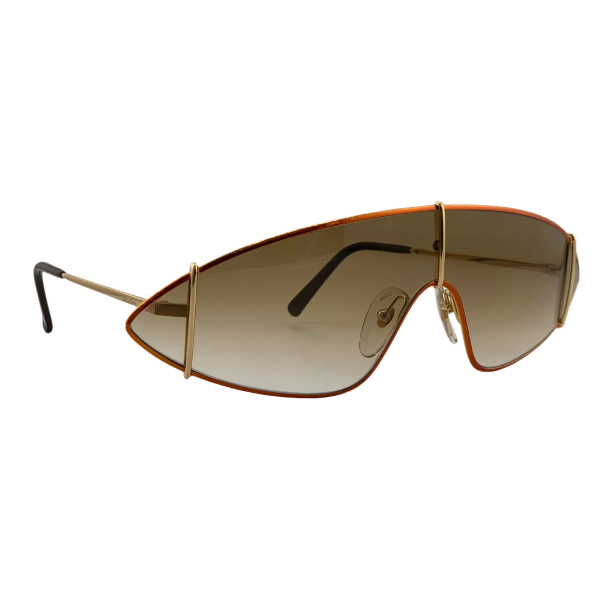 Paloma Picasso Visor 3728 41 sunglasses in black with gold accents