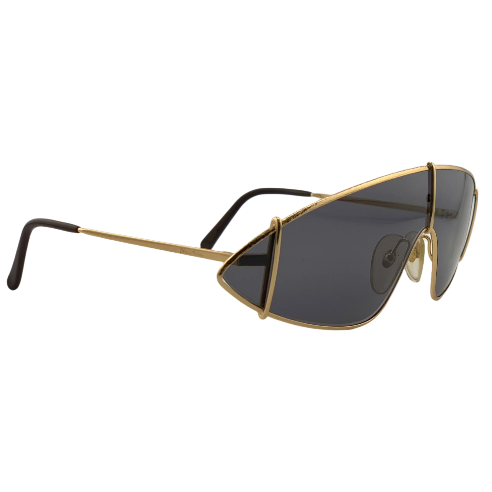 Black and gold PALOMA PICASSO VISOR 3728 40 sunglasses with sleek design