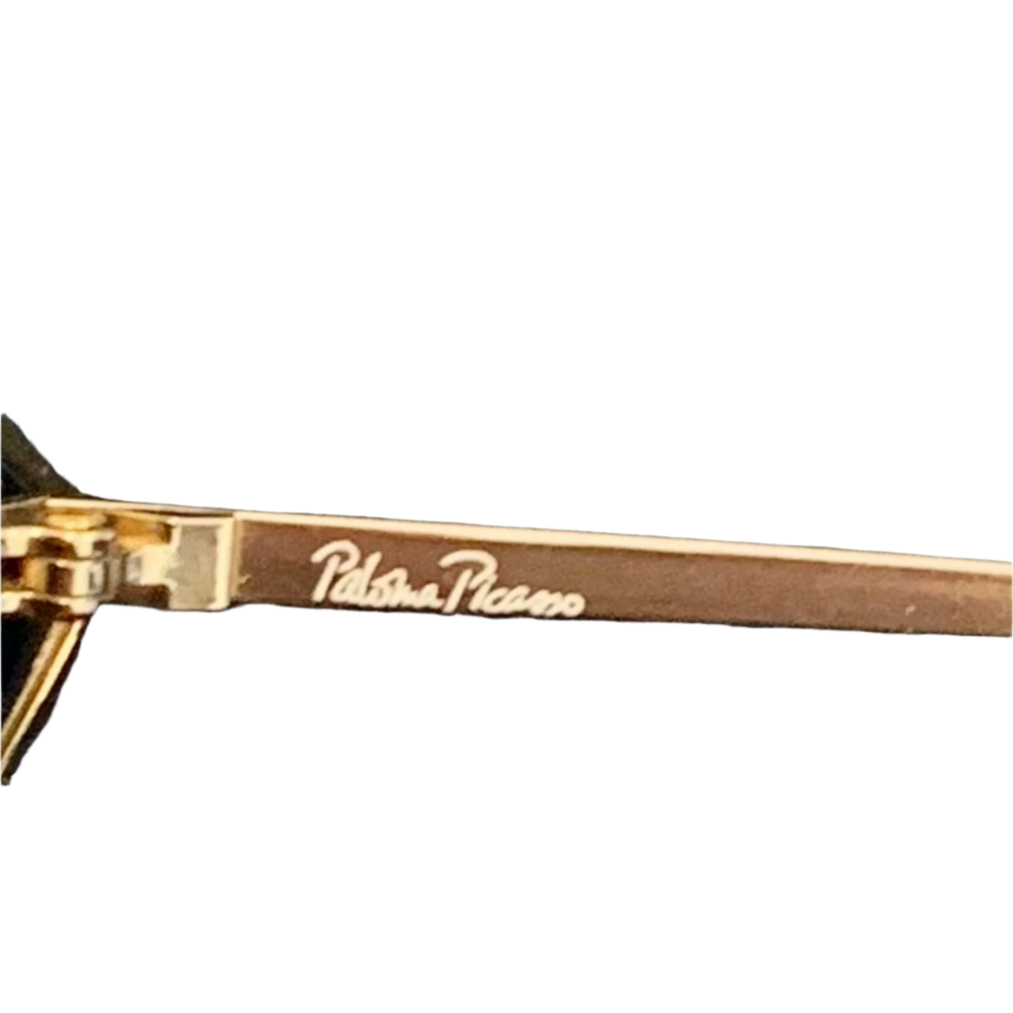 Black and gold PALOMA PICASSO VISOR 3728 40 sunglasses with UV protection