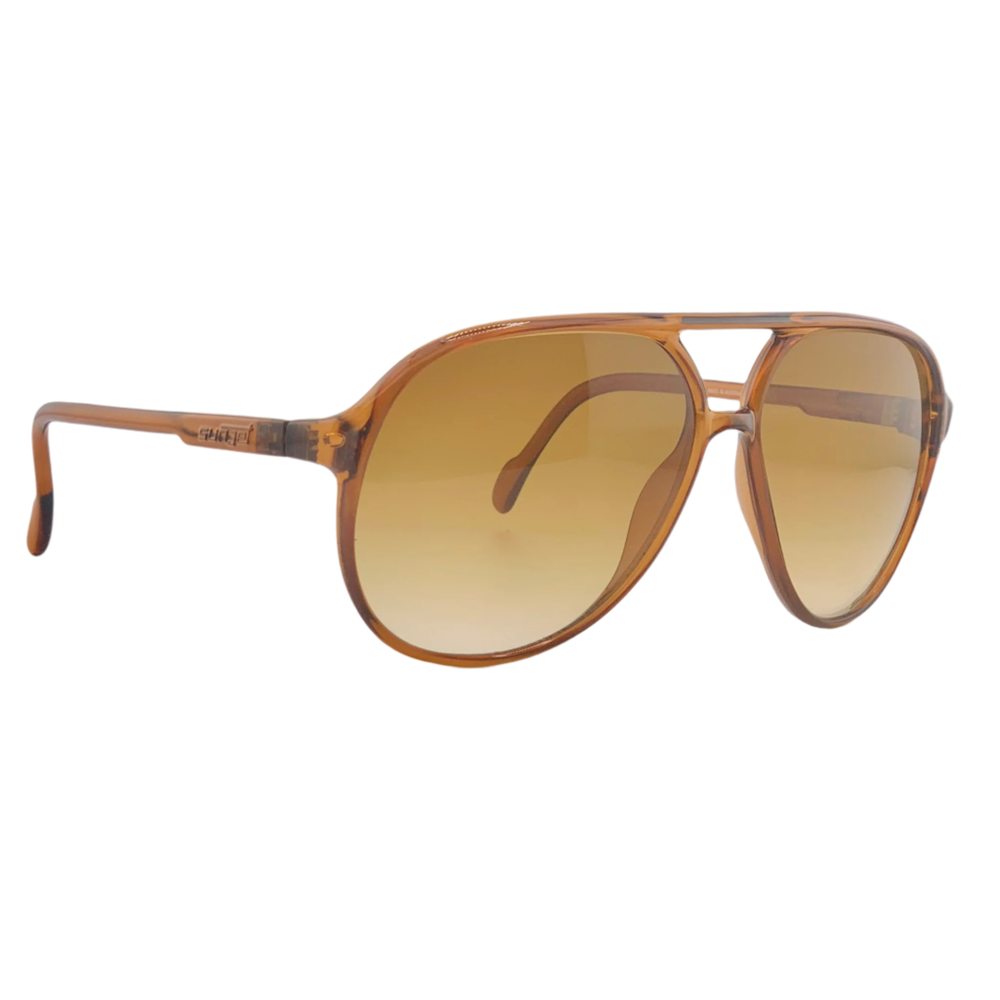 Black aviator sunglasses with polarized lenses and metal frame by Carrera