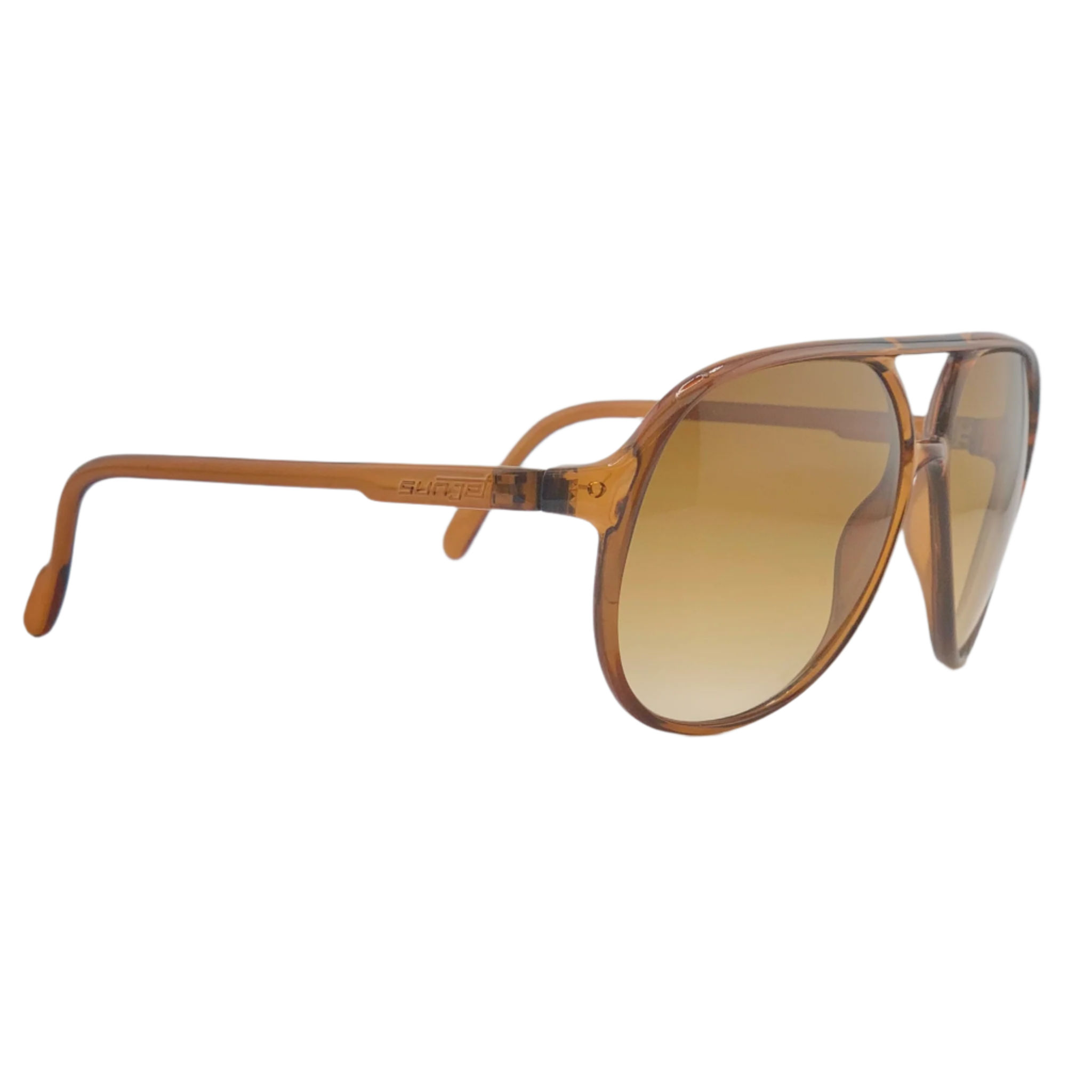 Carrera Aviator 5242 10 sunglasses with black frames and blue lenses
