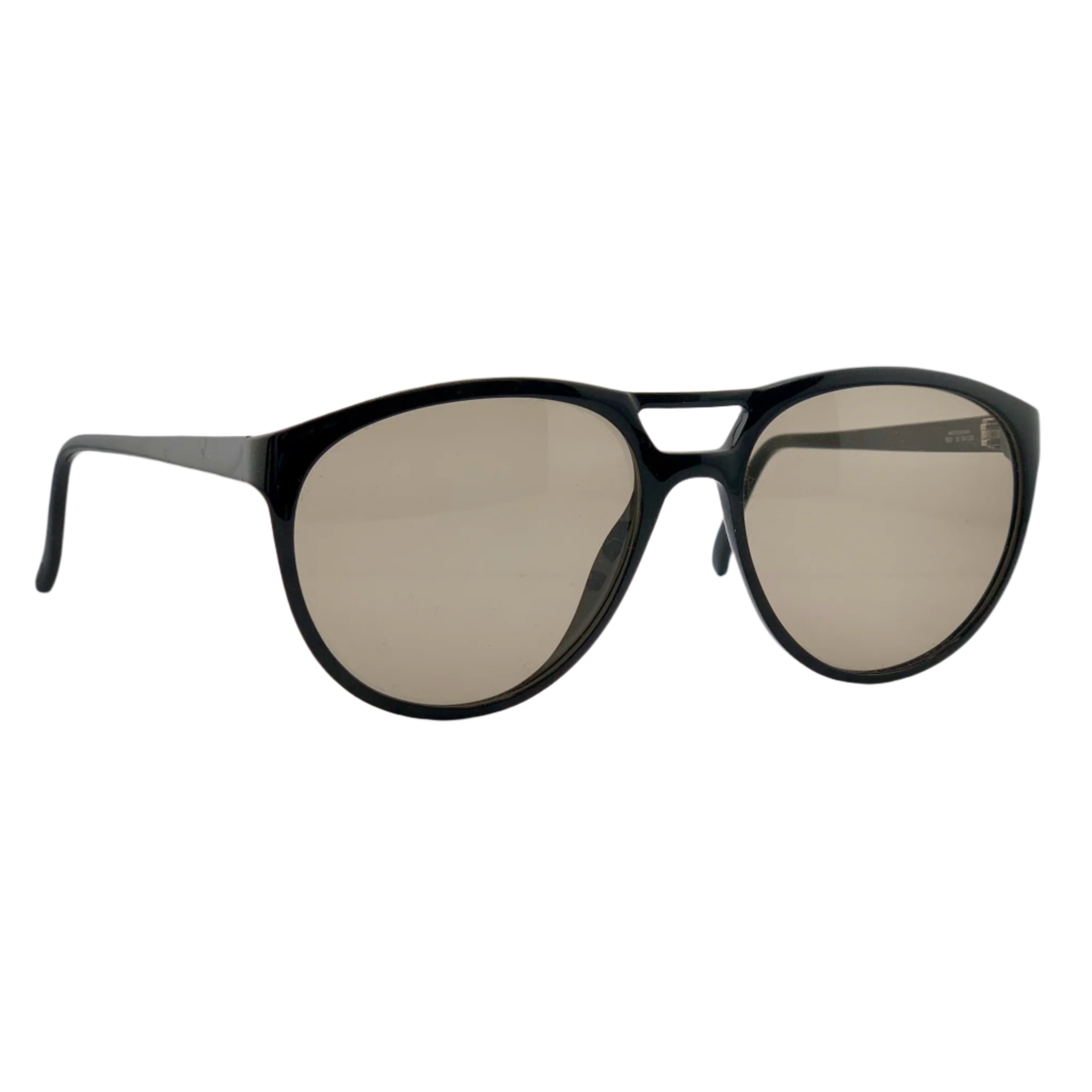 Black TERRI BROGAN AVIATOR 8681 90 sunglasses with gold accents