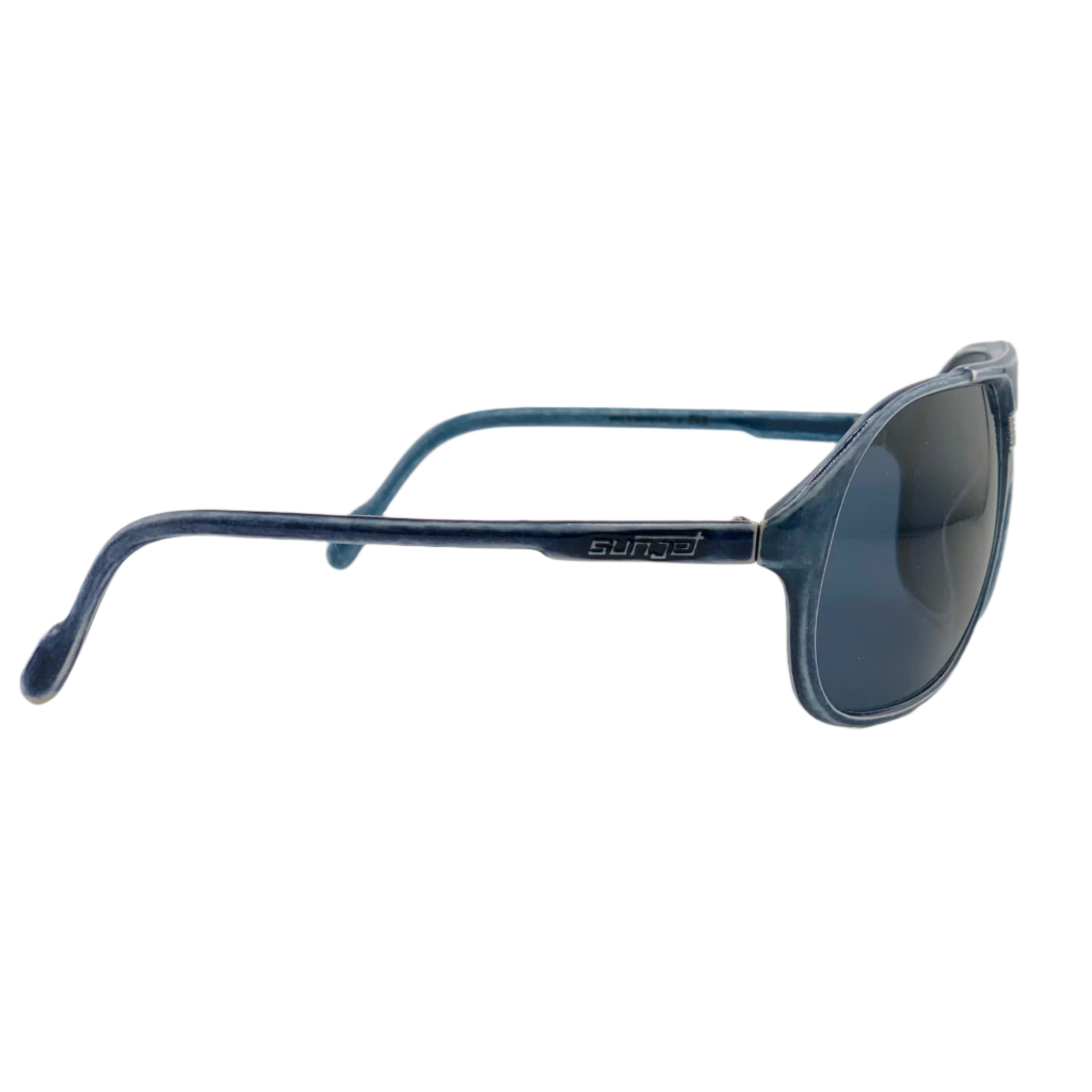  Top view of the vintage Carrera Aviator 3240 51 sunglasses for men and women, with blue frame and blue lenses, providing 100% UV protection, made in Austria, in superb condition and never worn 