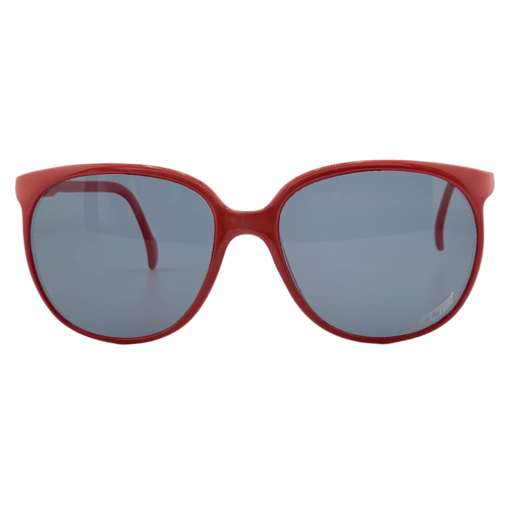 Vintage Sunjet by Carrera Round 5243 33 sunglasses in red frame and grey lenses for men and women, made in Austria with 100% UV protection