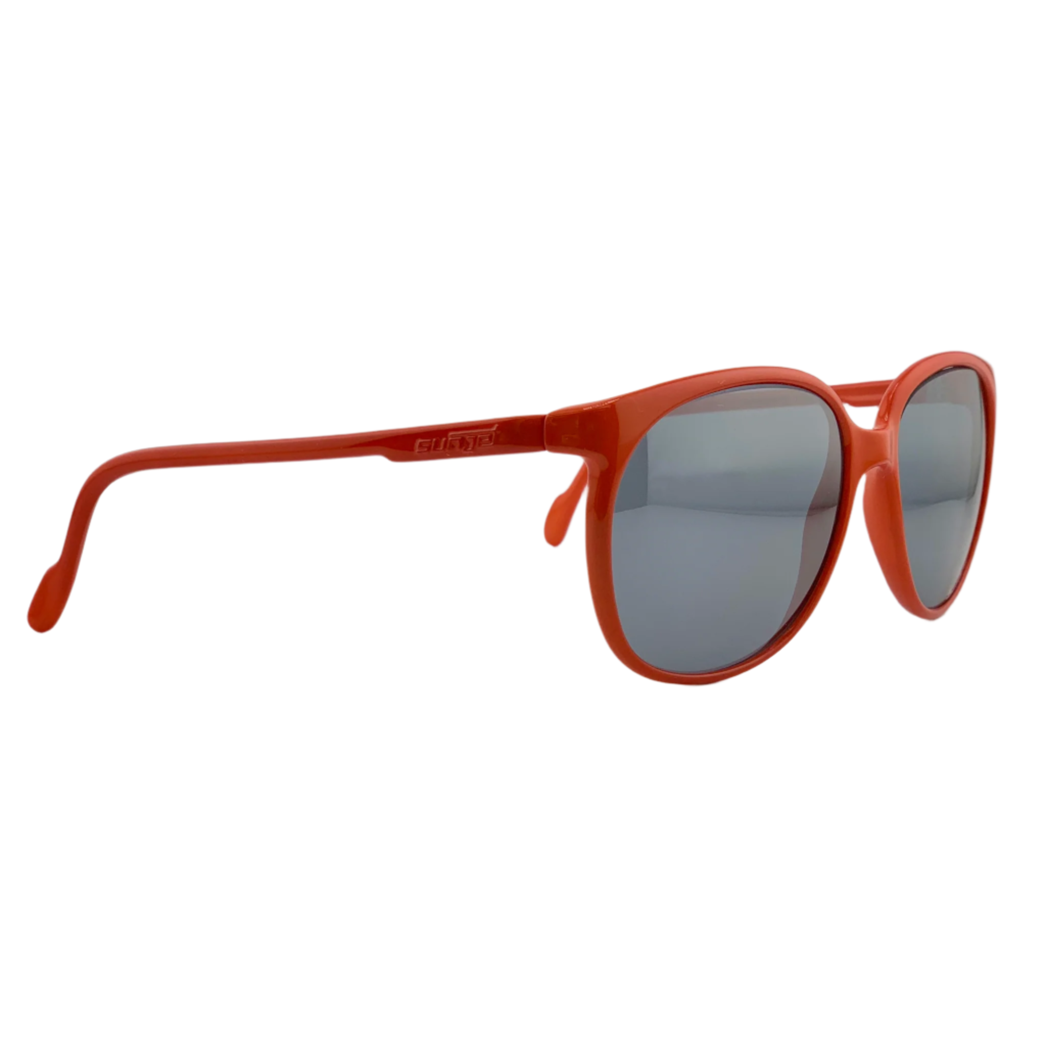 A close-up image of the CARRERA ROUND 5243 32 sunglasses with tortoiseshell frames and round lenses