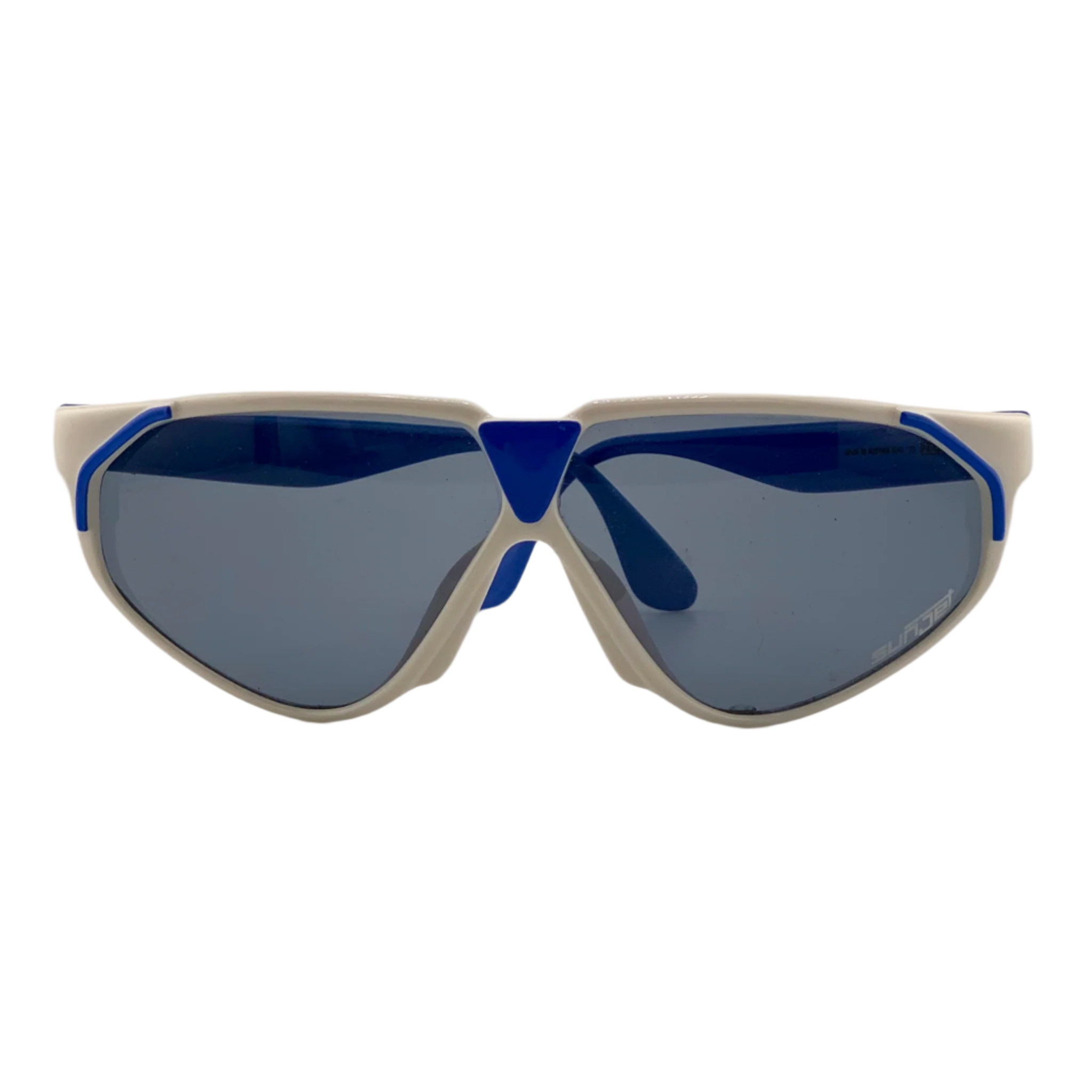 Original vintage Carrera Cat Eye 5247 70 sunglasses for men and women, with a white and blue frame, blue lenses, and 100% UV protection Made in Austria and in superb condition