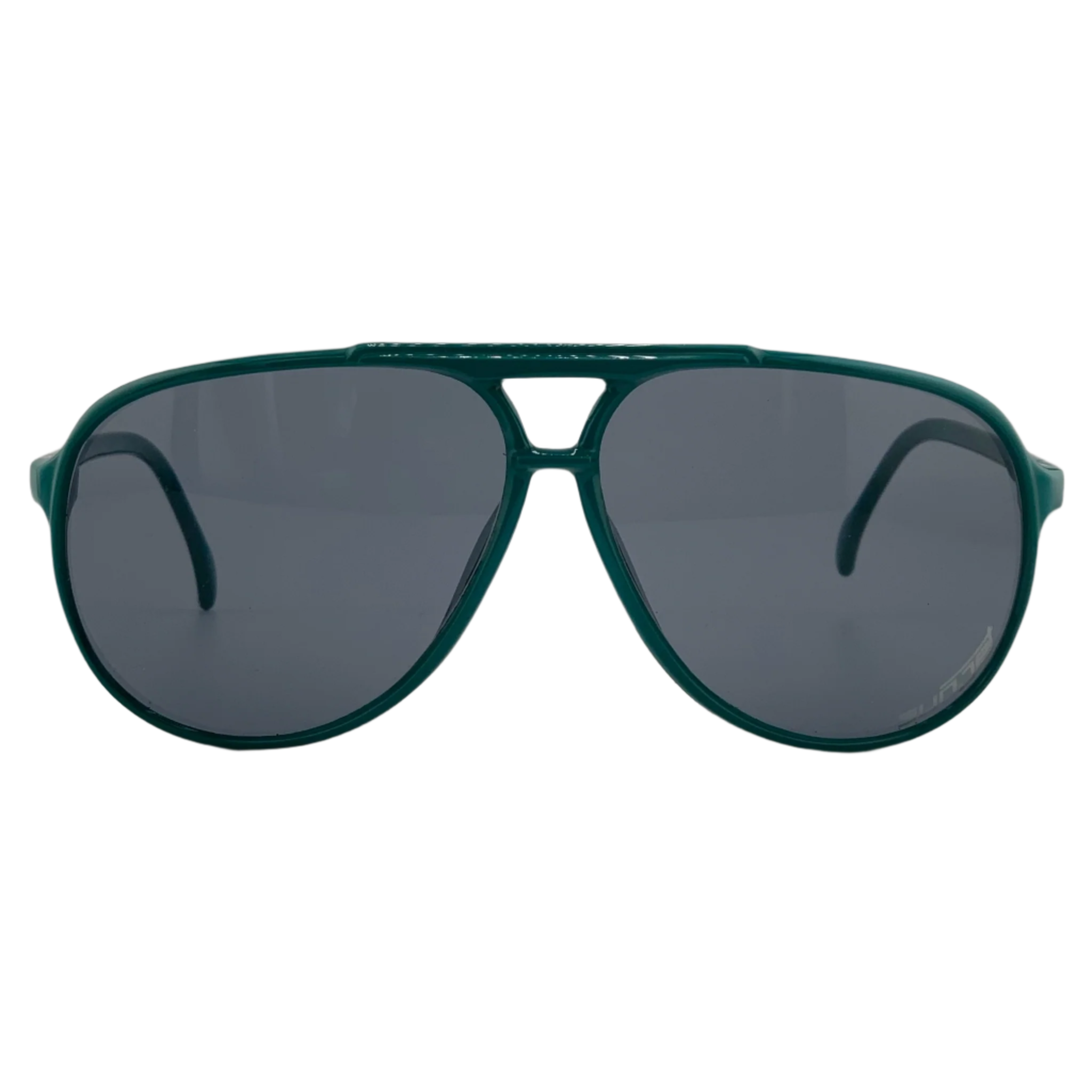 Vintage Carrera Aviator sunglasses in green frame with grey lenses
