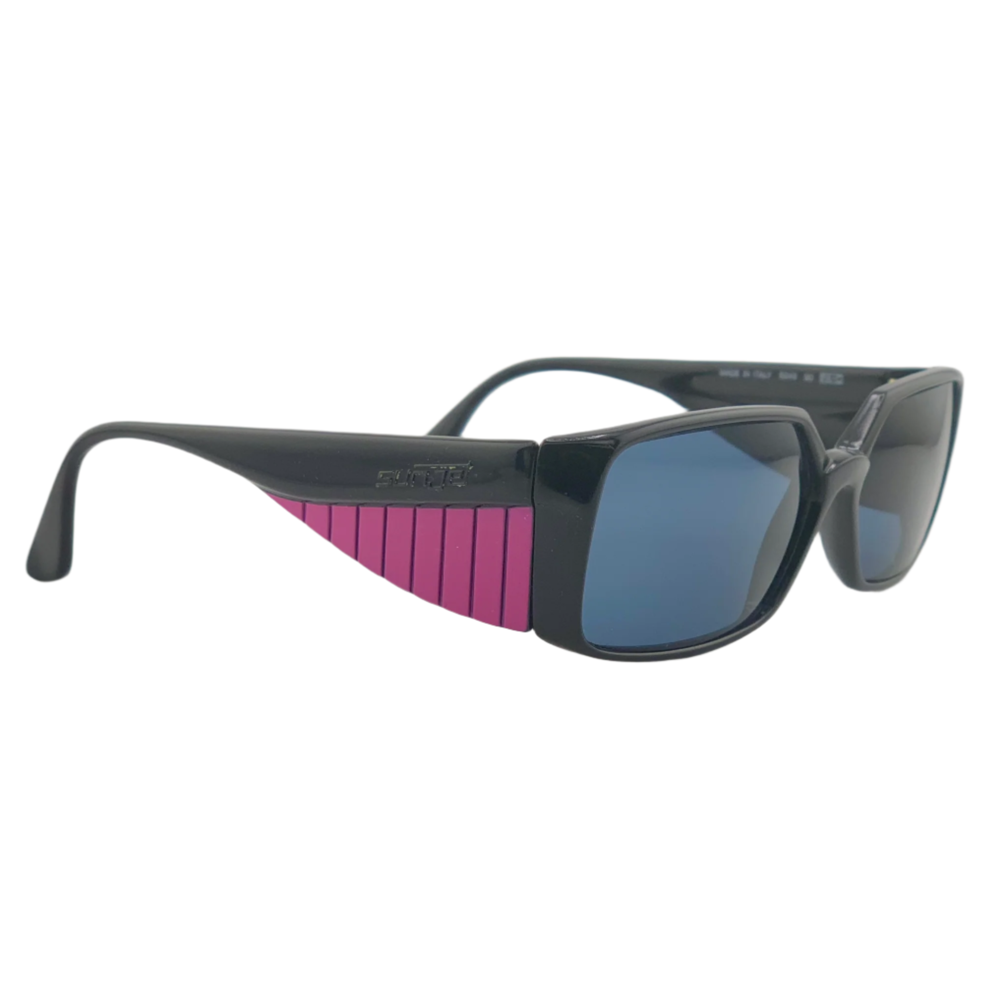 Black-framed Carrera Rectangle 5249 90 Sunglasses with Black Lenses